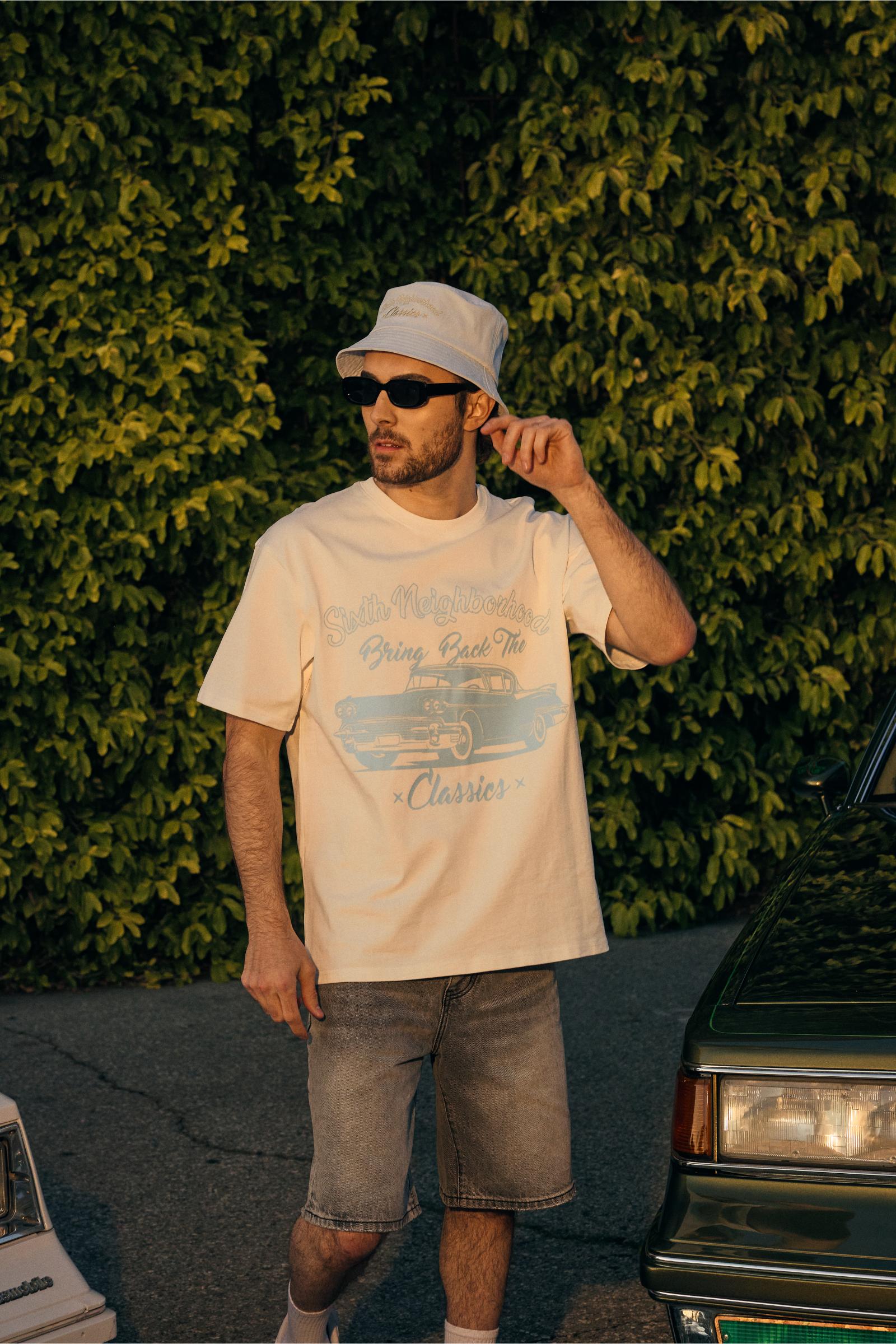 "Classic Is Back" Boxy Tee White