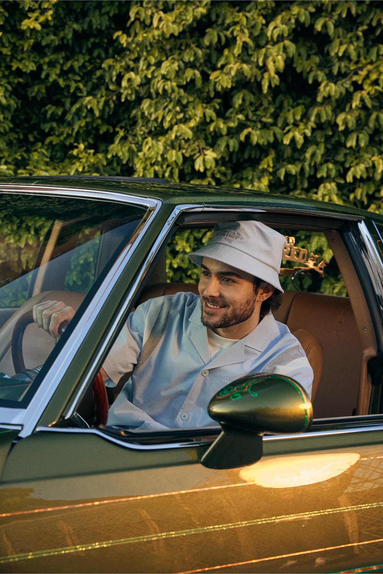 "In My Lane" Woven Shirt Blue