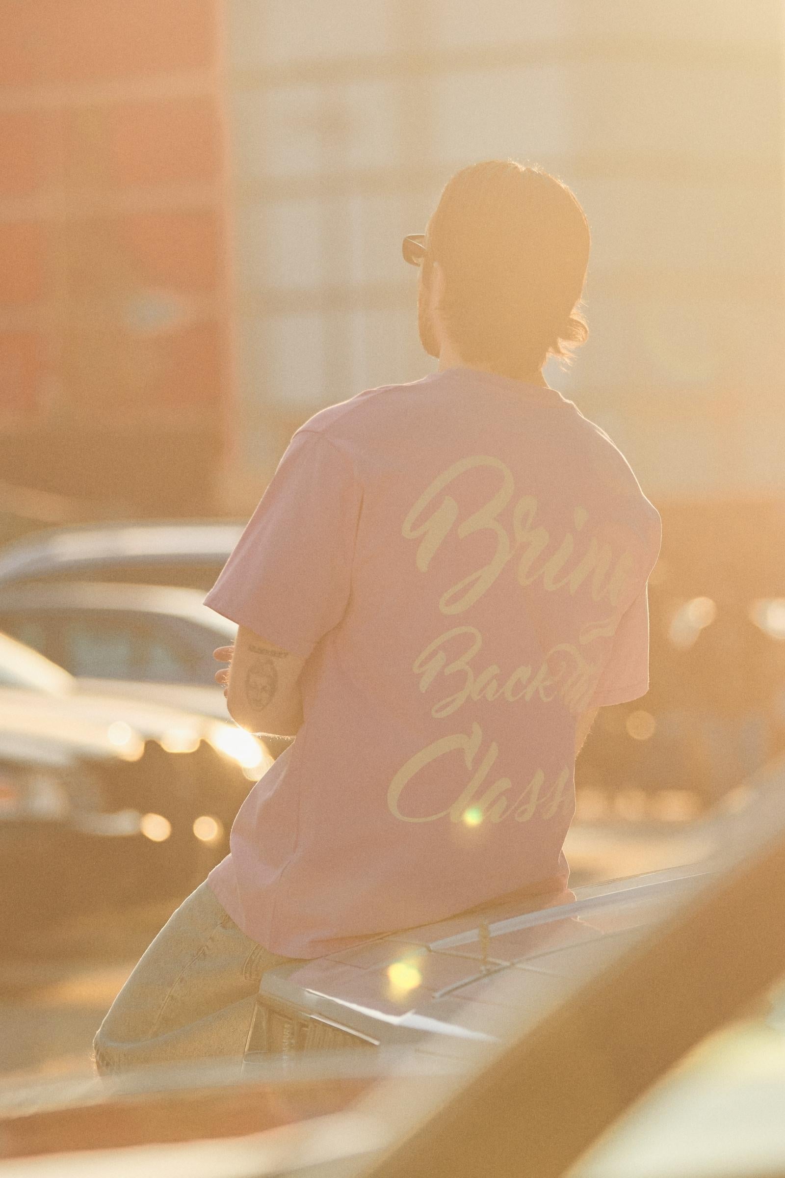 "Classic Is Back" Boxy Tee Pink