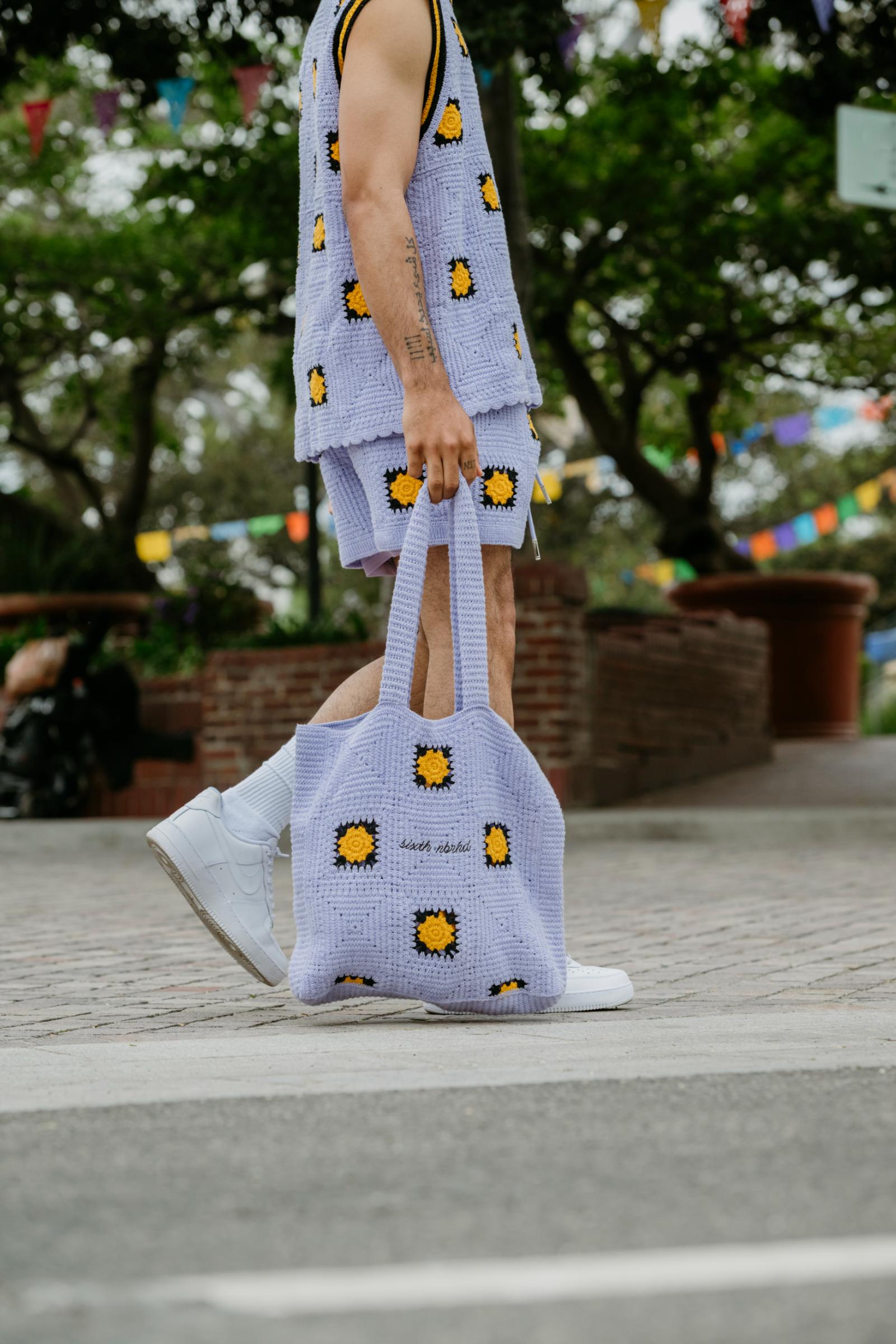 "Antalia" Crochet Tank Top Lavender