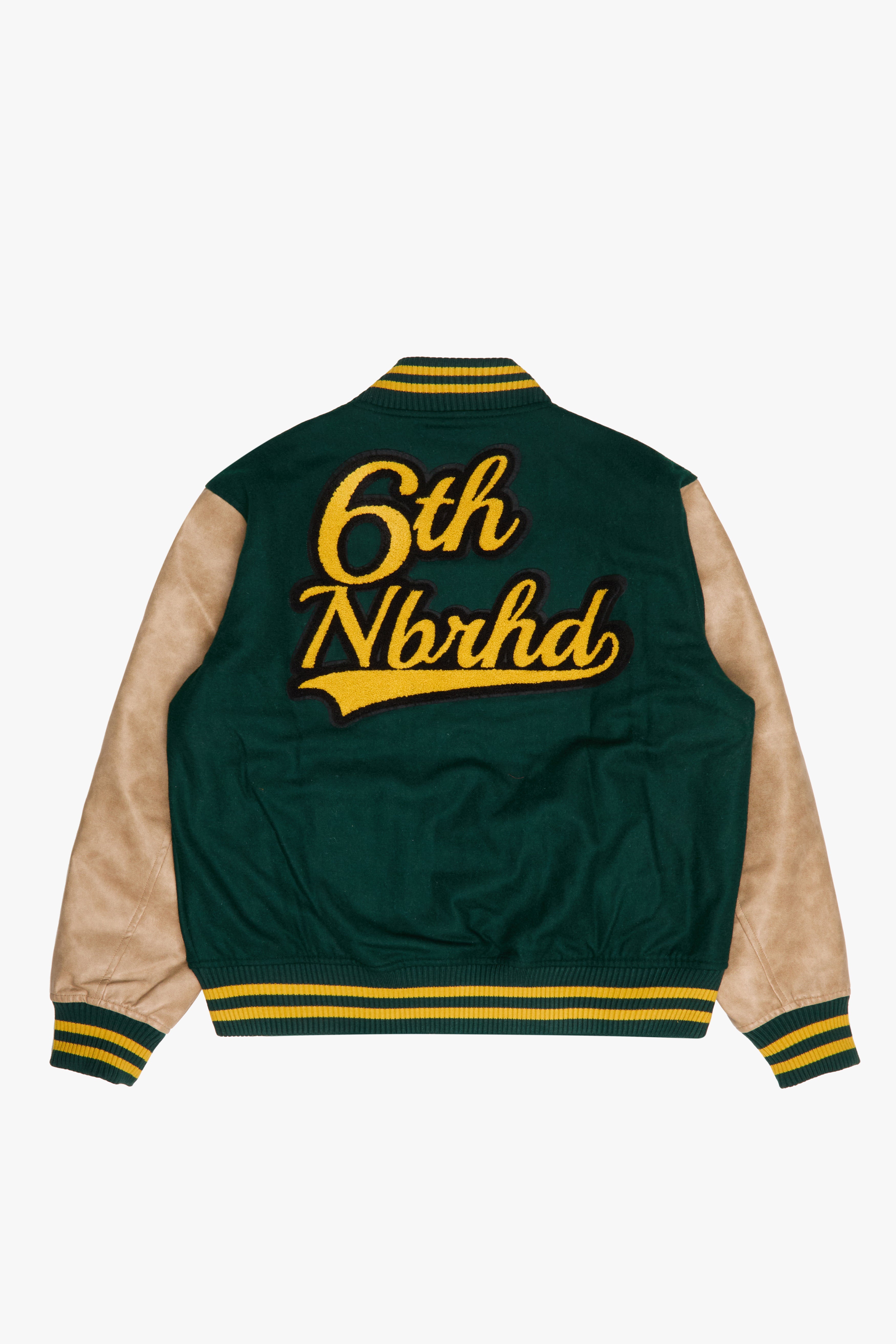 "IVY" VARSITY JACKET - GREEN