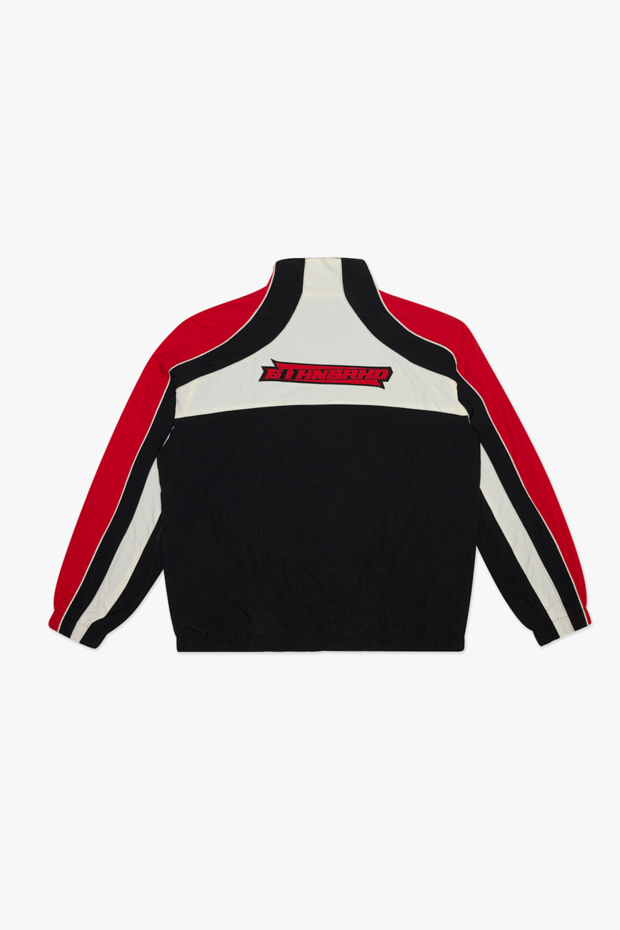"TRAIL" NYLON JACKET - BLK/RED