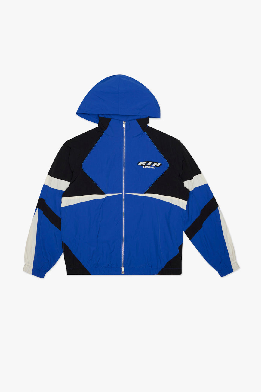 "FIFTY" NYLON JACKET - WHT/ROYAL