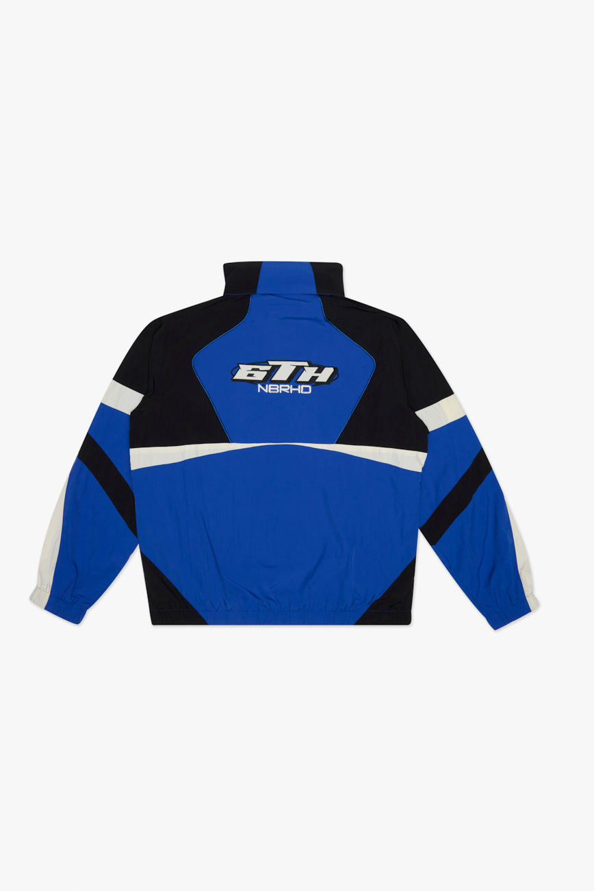 "FIFTY" NYLON JACKET - WHT/ROYAL