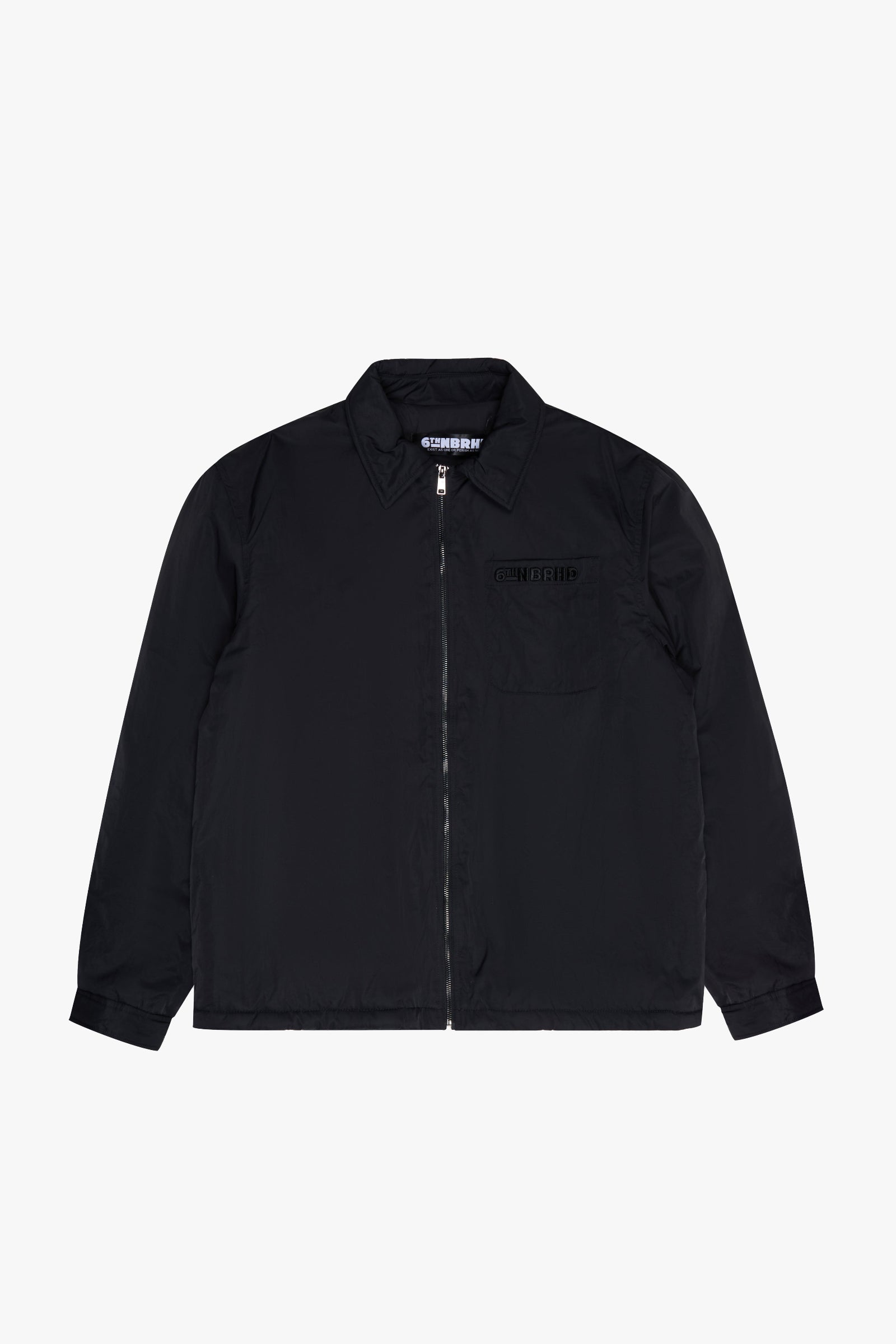 "Slippery" Nylon Jacket Black