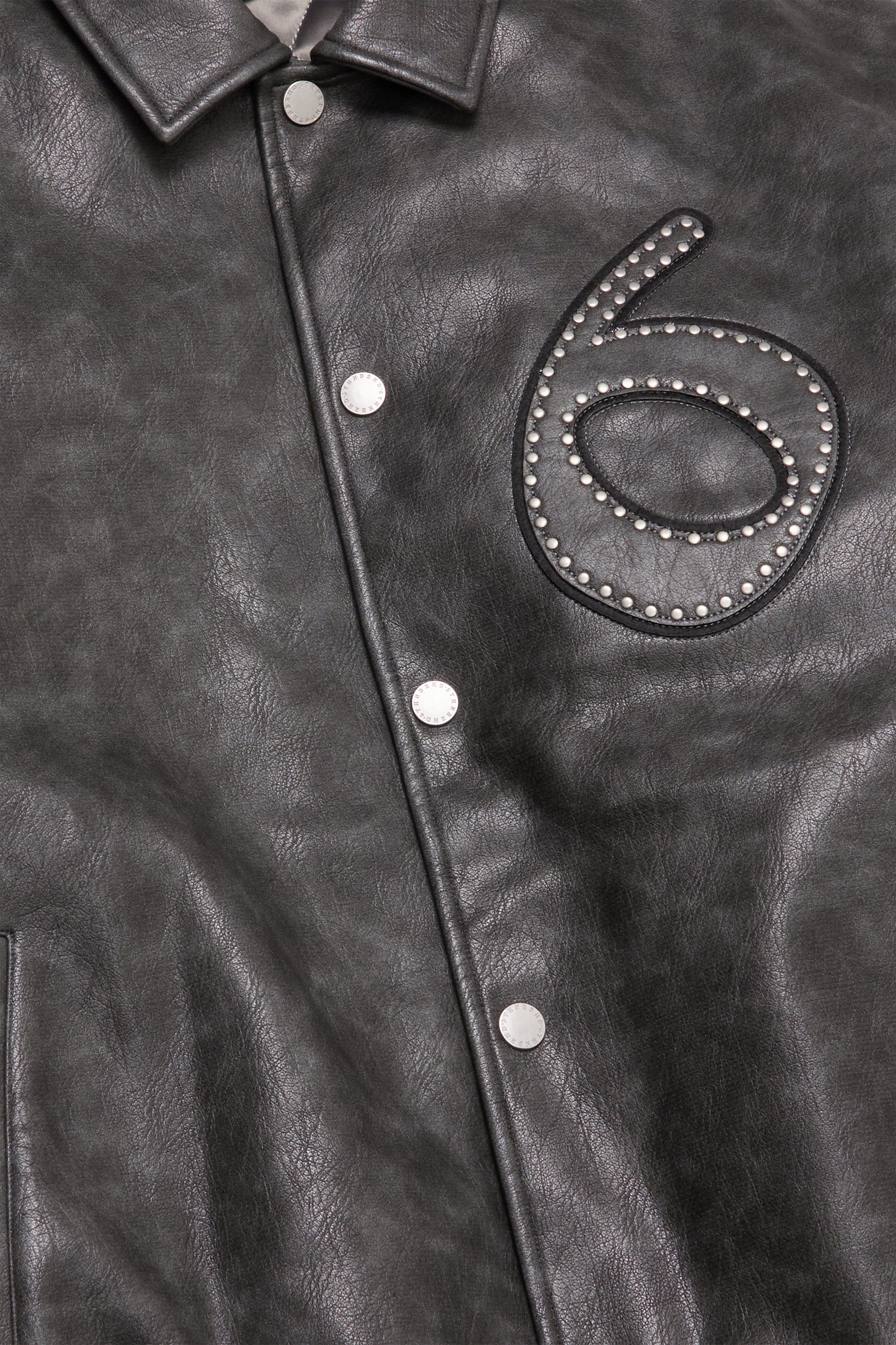6thNBRHD JACKET "STAR STUDDED" SILVER