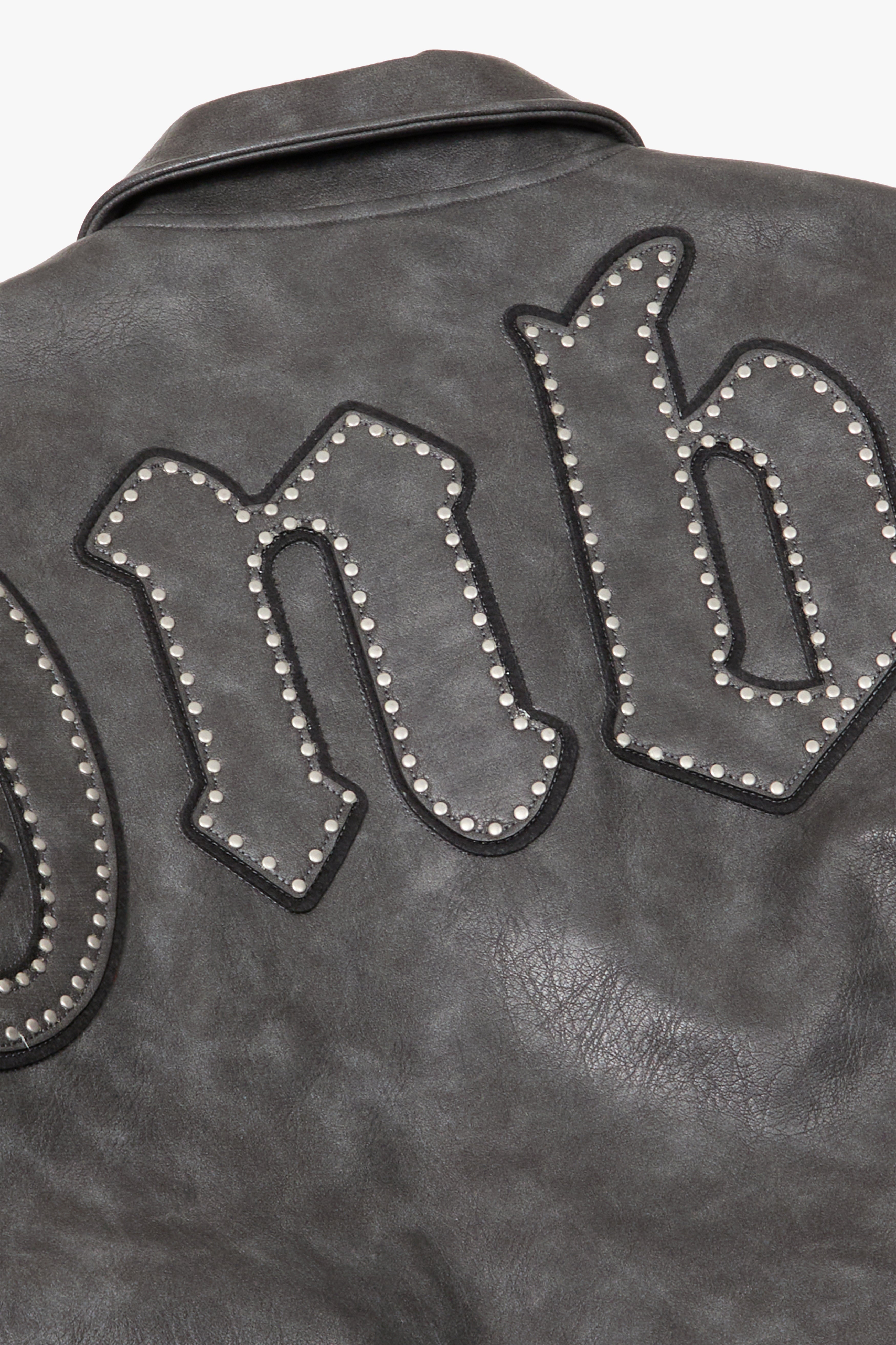 6thNBRHD JACKET "STAR STUDDED" SILVER