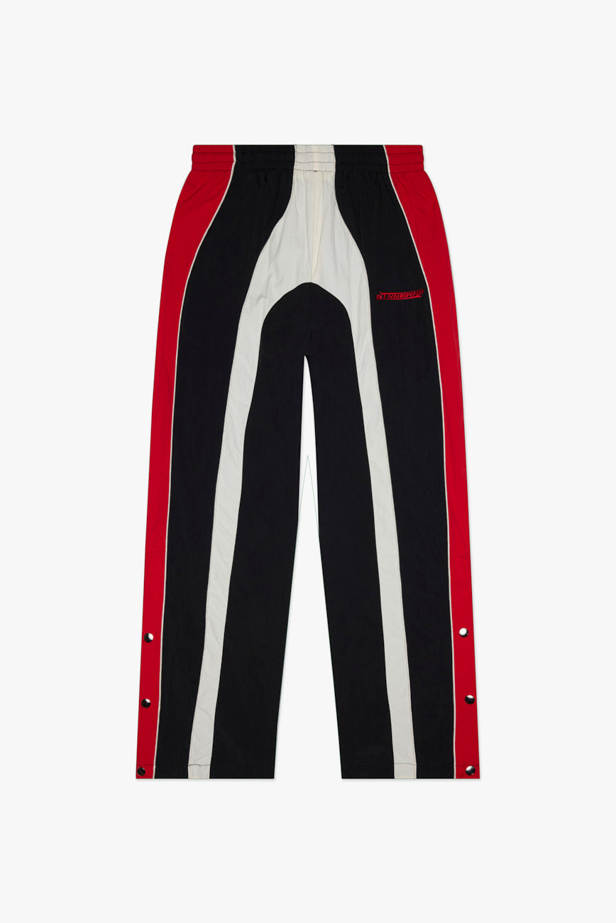 "BLAZER" NYLON PANTS - BLK/RED