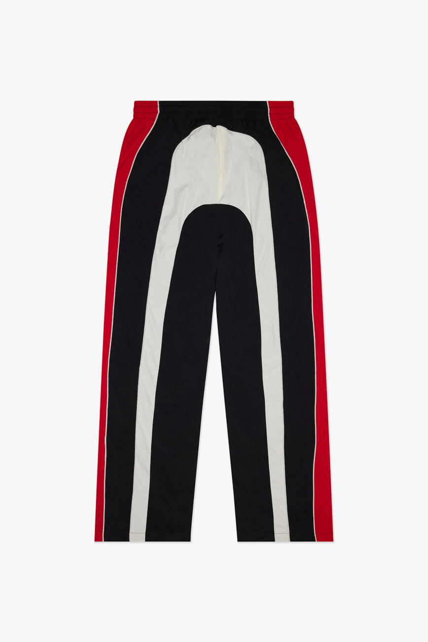 "BLAZER" NYLON PANTS - BLK/RED