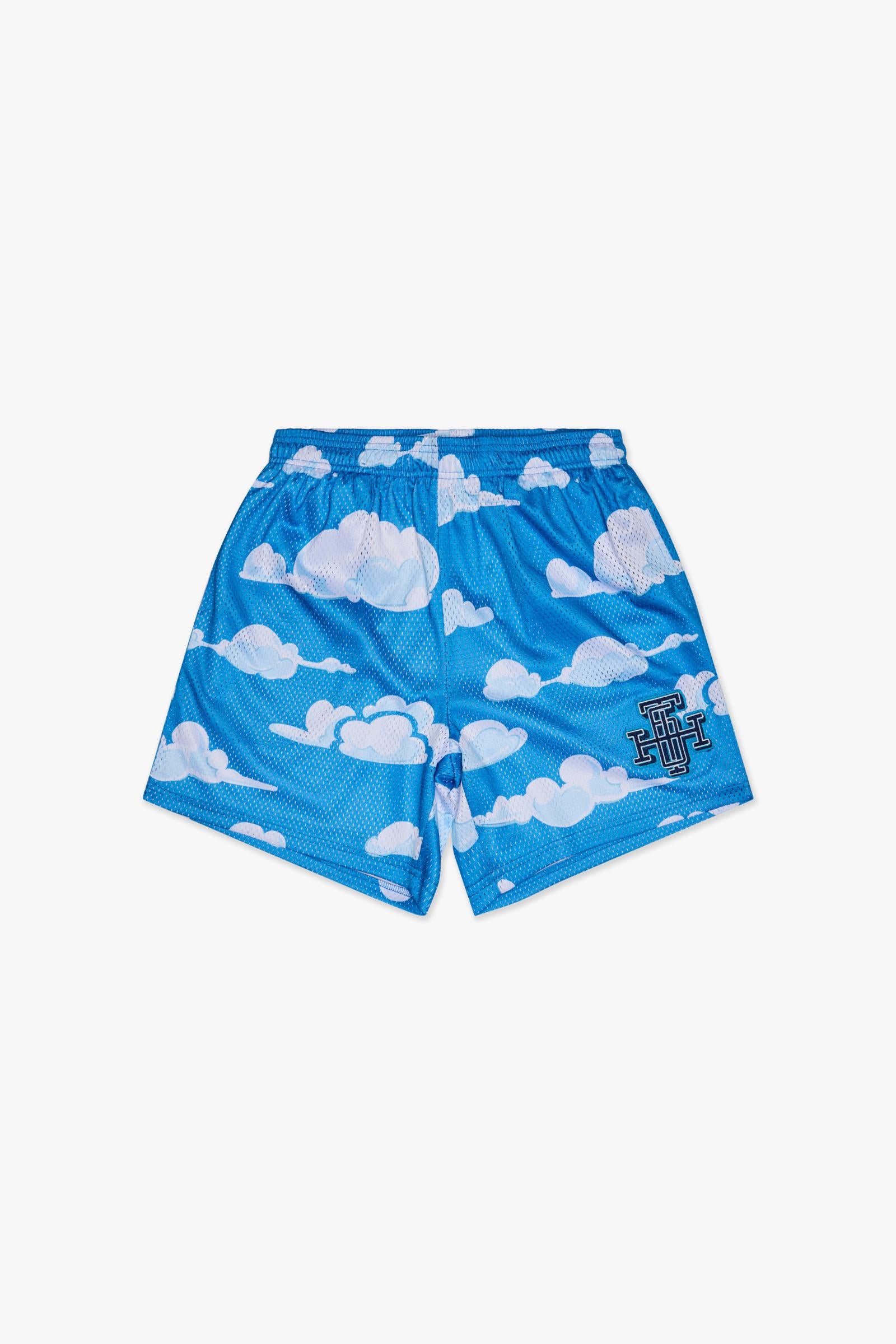 "TRY-OUTS" MESH SHORTS - BLUE WHITE