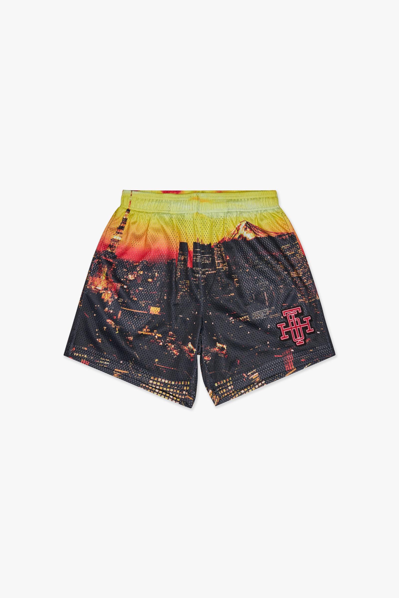"TRY-OUTS" MESH SHORTS - ORG MULTI