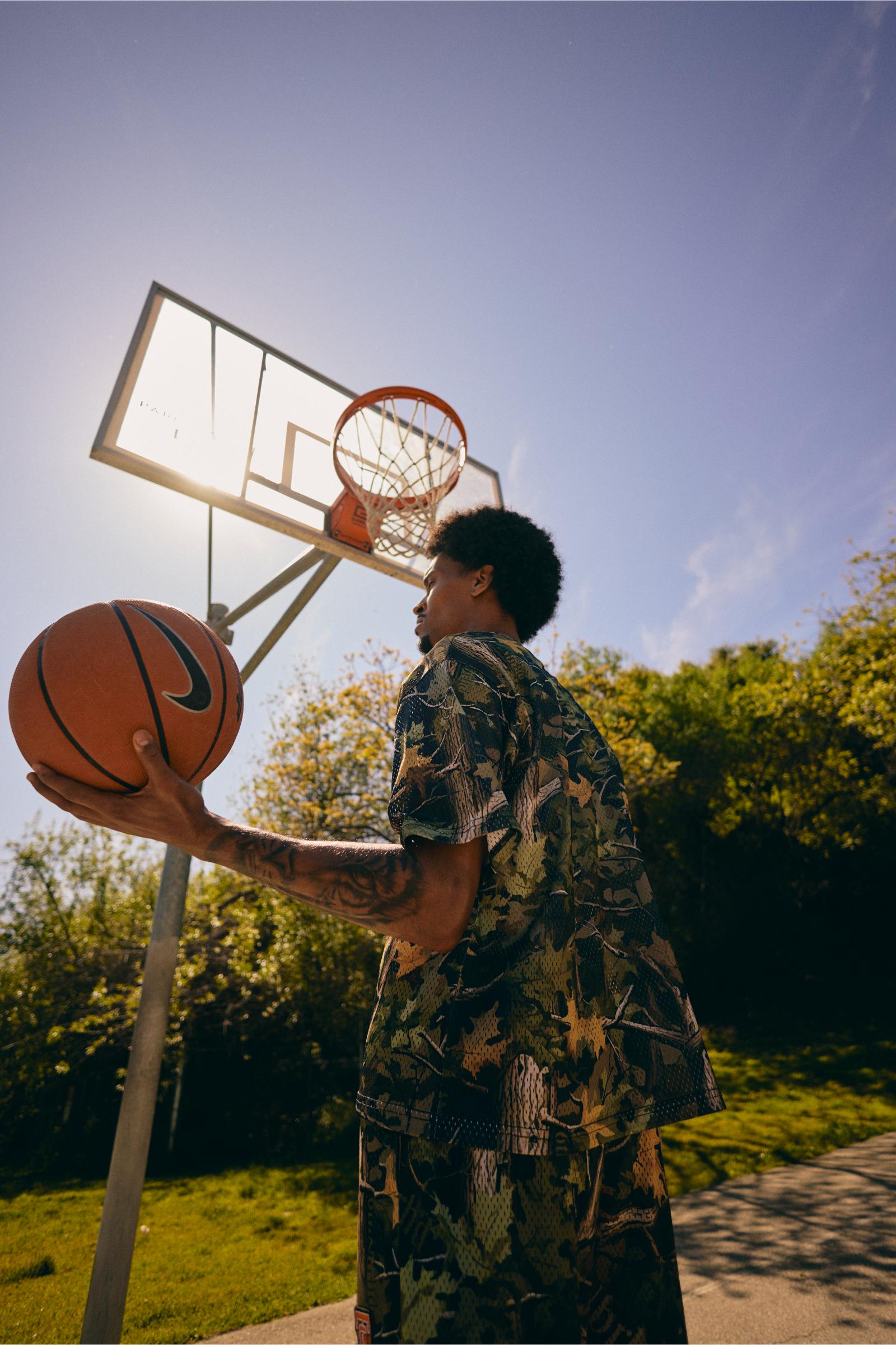 "Scrimmage" Box-Fit Mesh Tee Camo