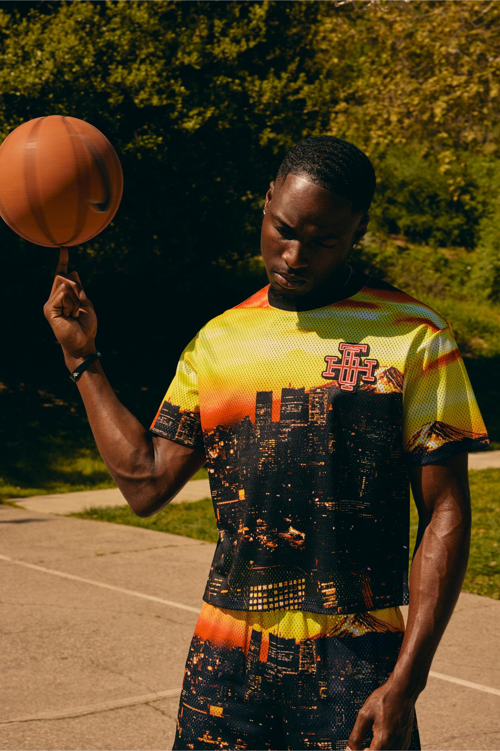 "Scrimmage" Box-Fit Mesh Tee Orange