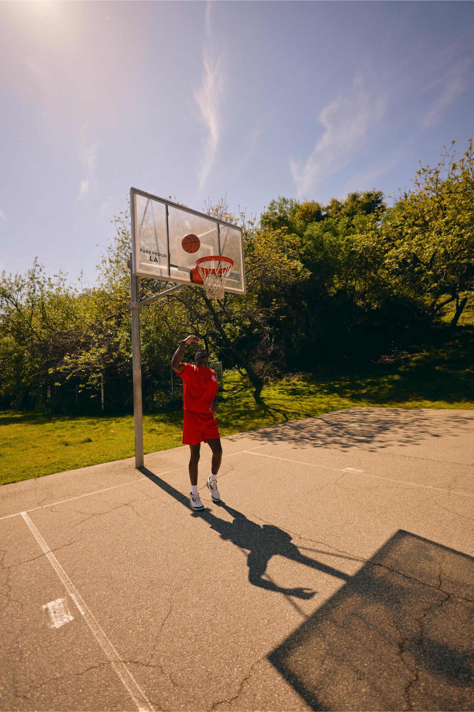 "Scrimmage" Box-Fit Mesh Tee Red