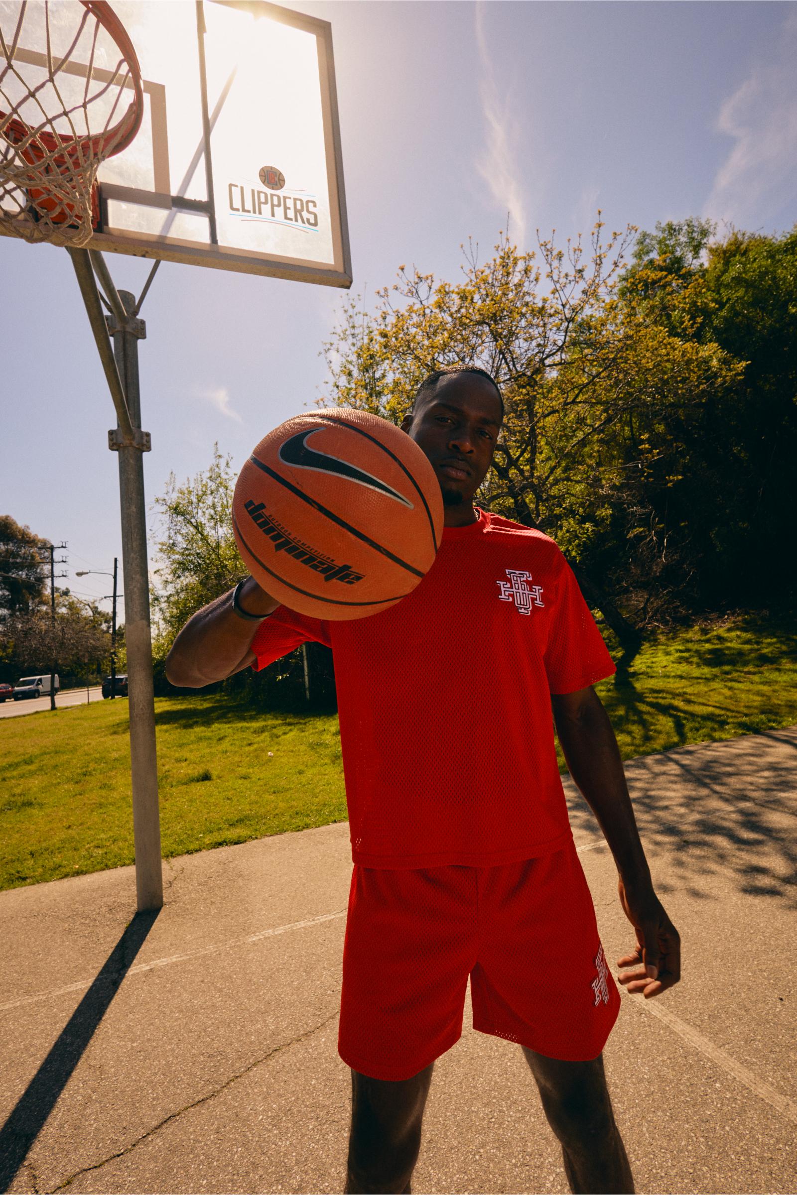 "Scrimmage" Box-Fit Mesh Tee Red