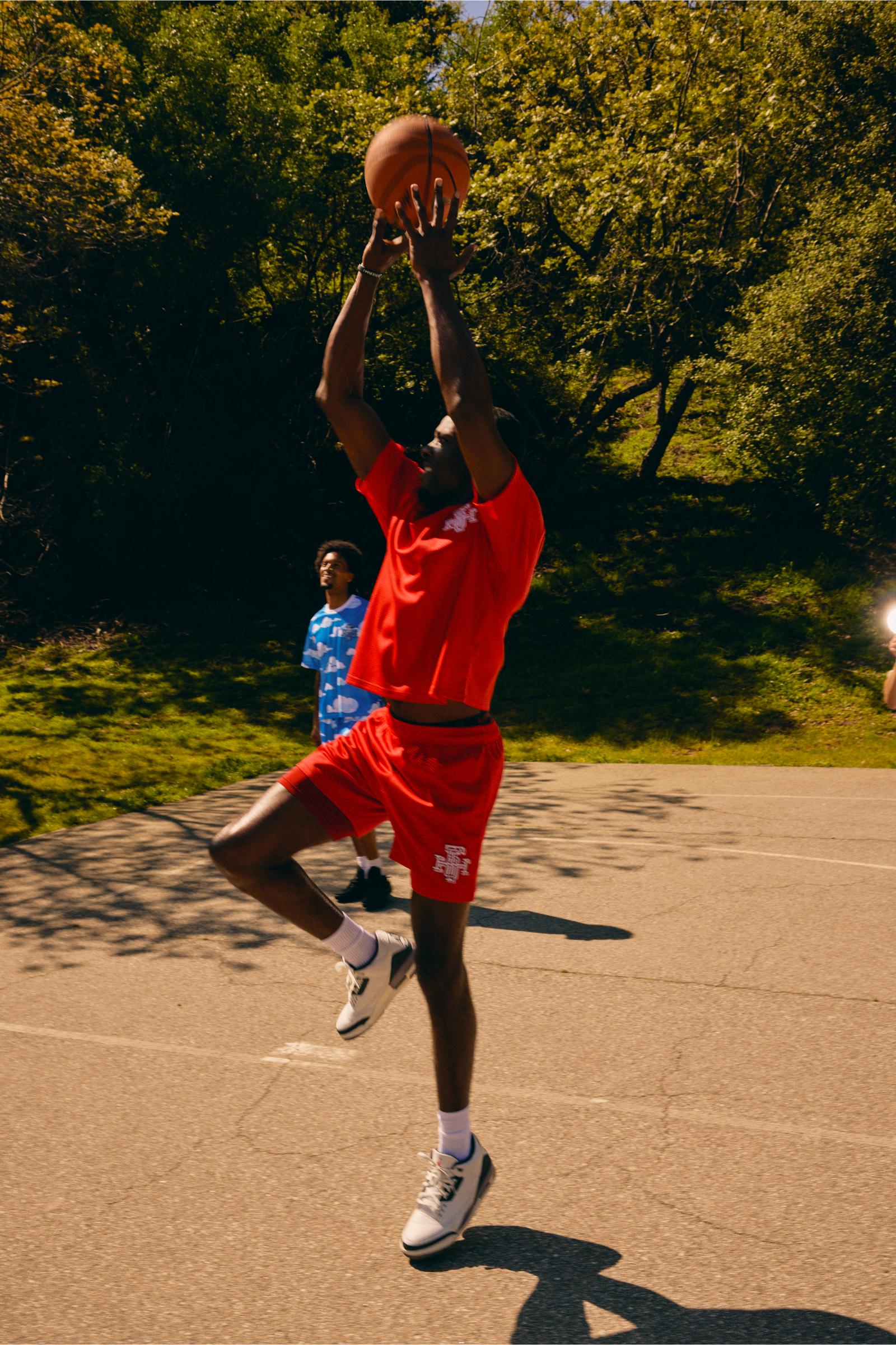 "Scrimmage" Box-Fit Mesh Tee Red