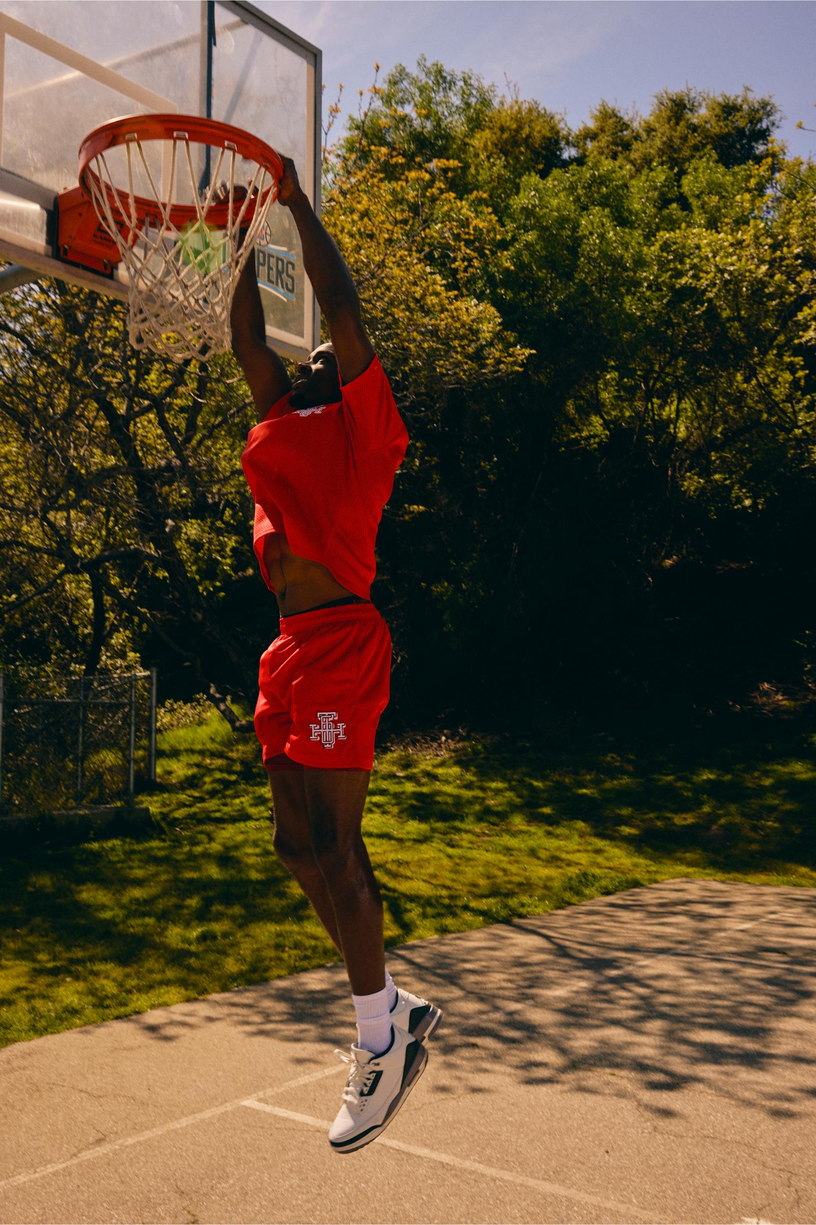 "Scrimmage" Box-Fit Mesh Tee Red