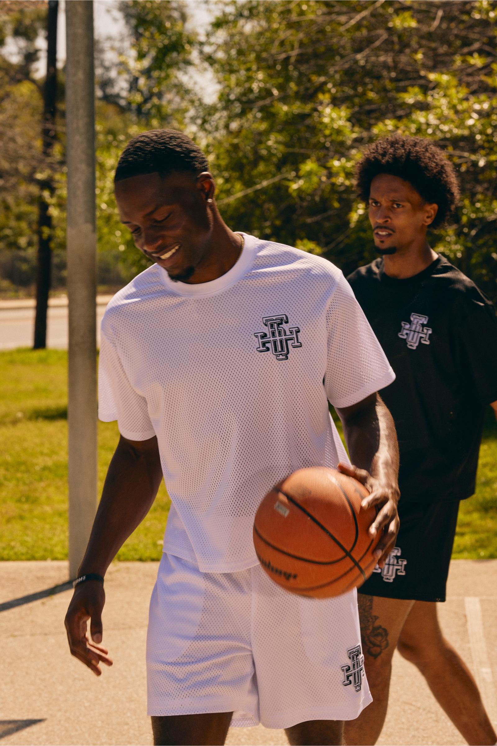 "Scrimmage" Box-Fit Tee White