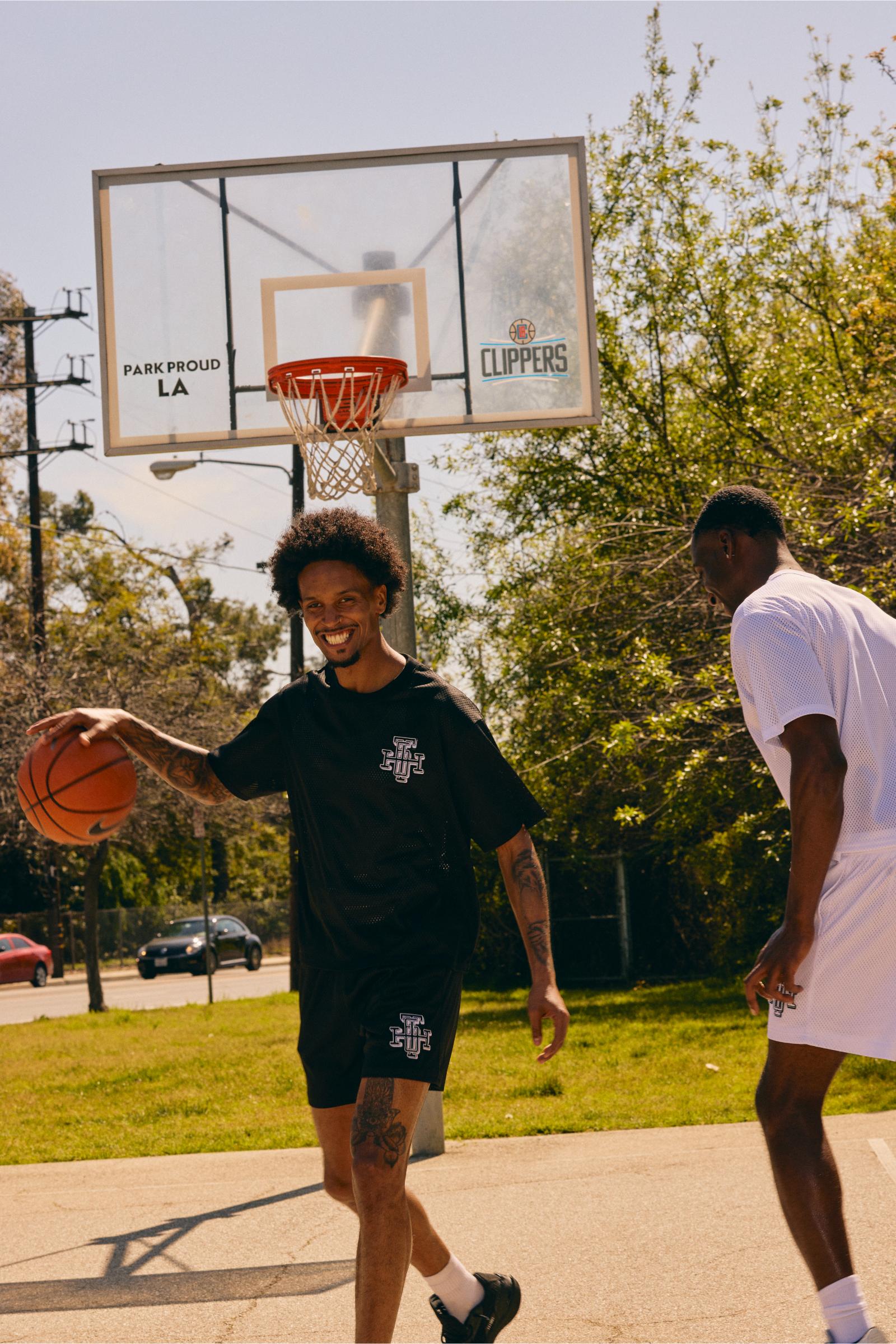 "Scrimmage" Box-Fit Tee Black