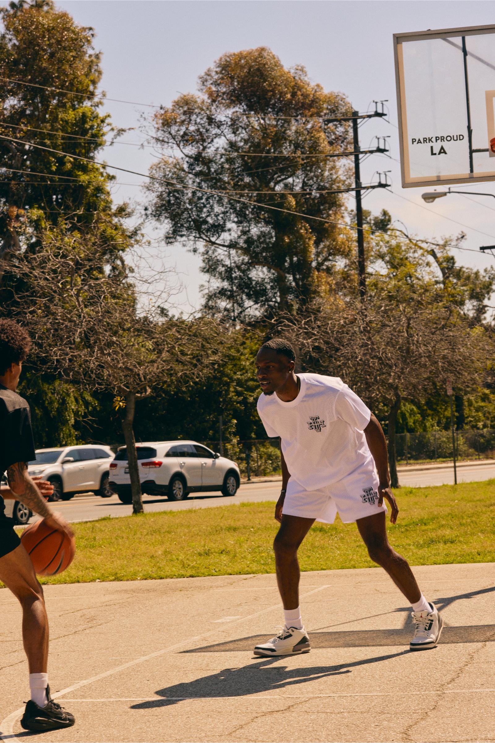 "Scrimmage" Box-Fit Tee White