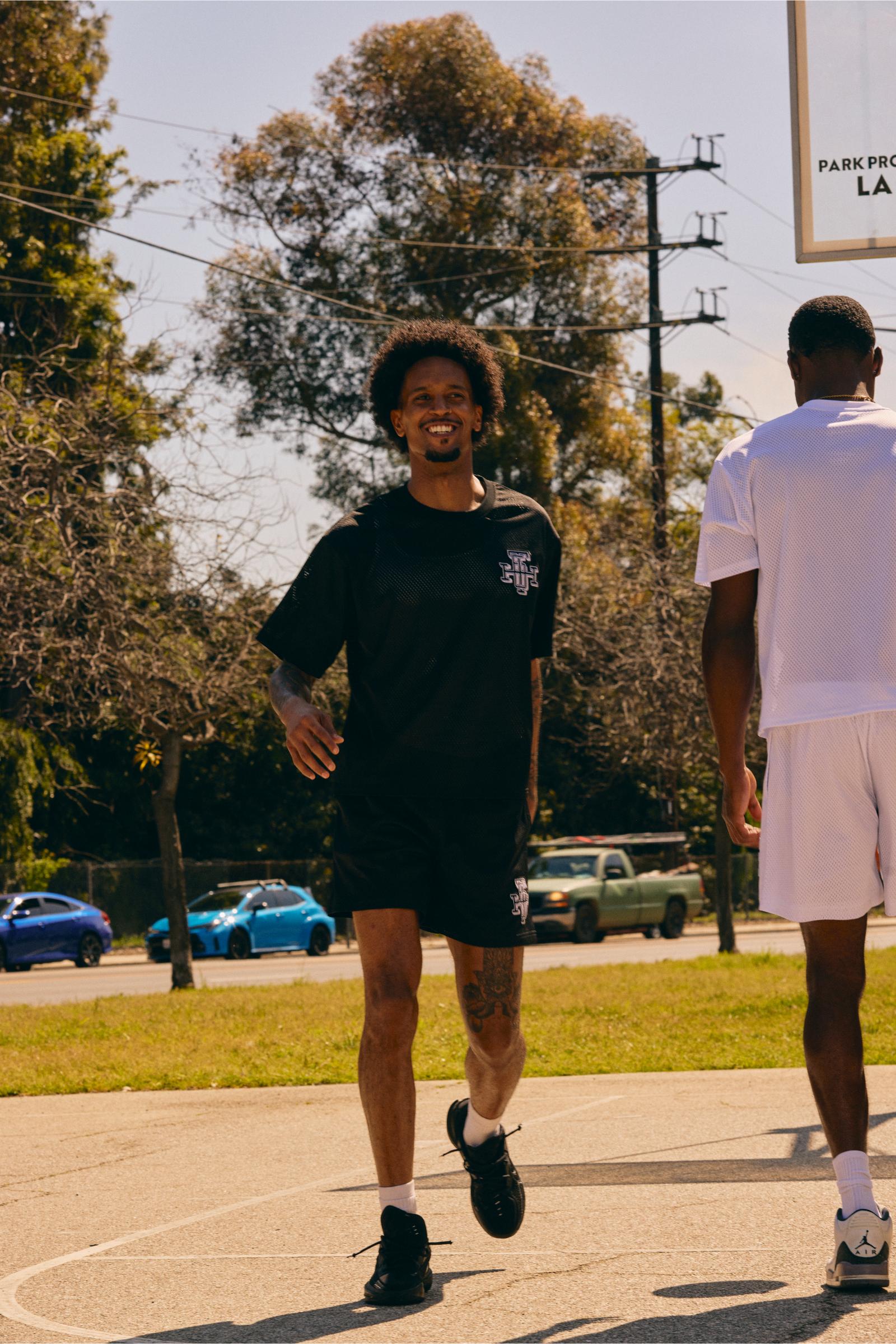 "Scrimmage" Box-Fit Tee Black