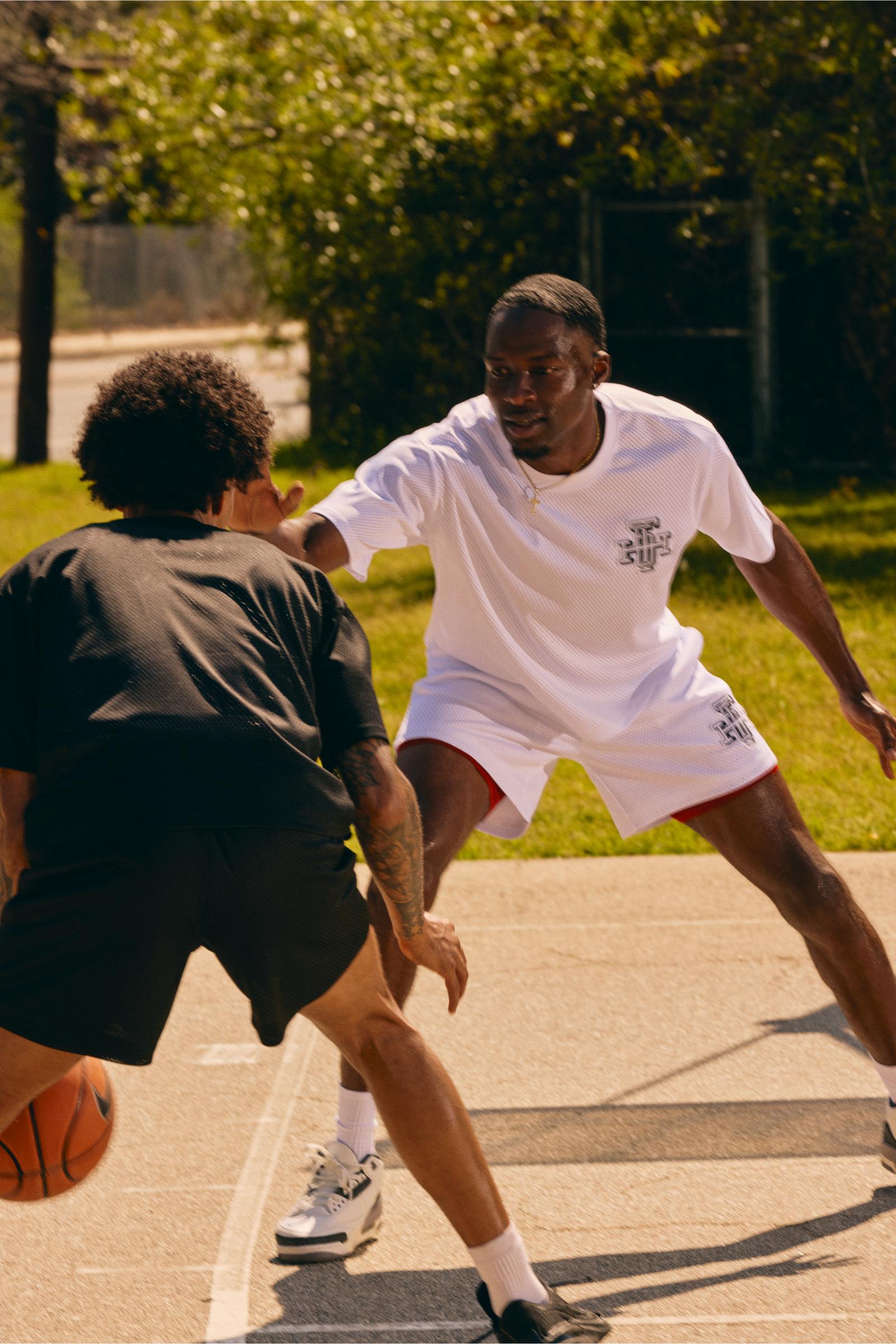 "Scrimmage" Box-Fit Tee White