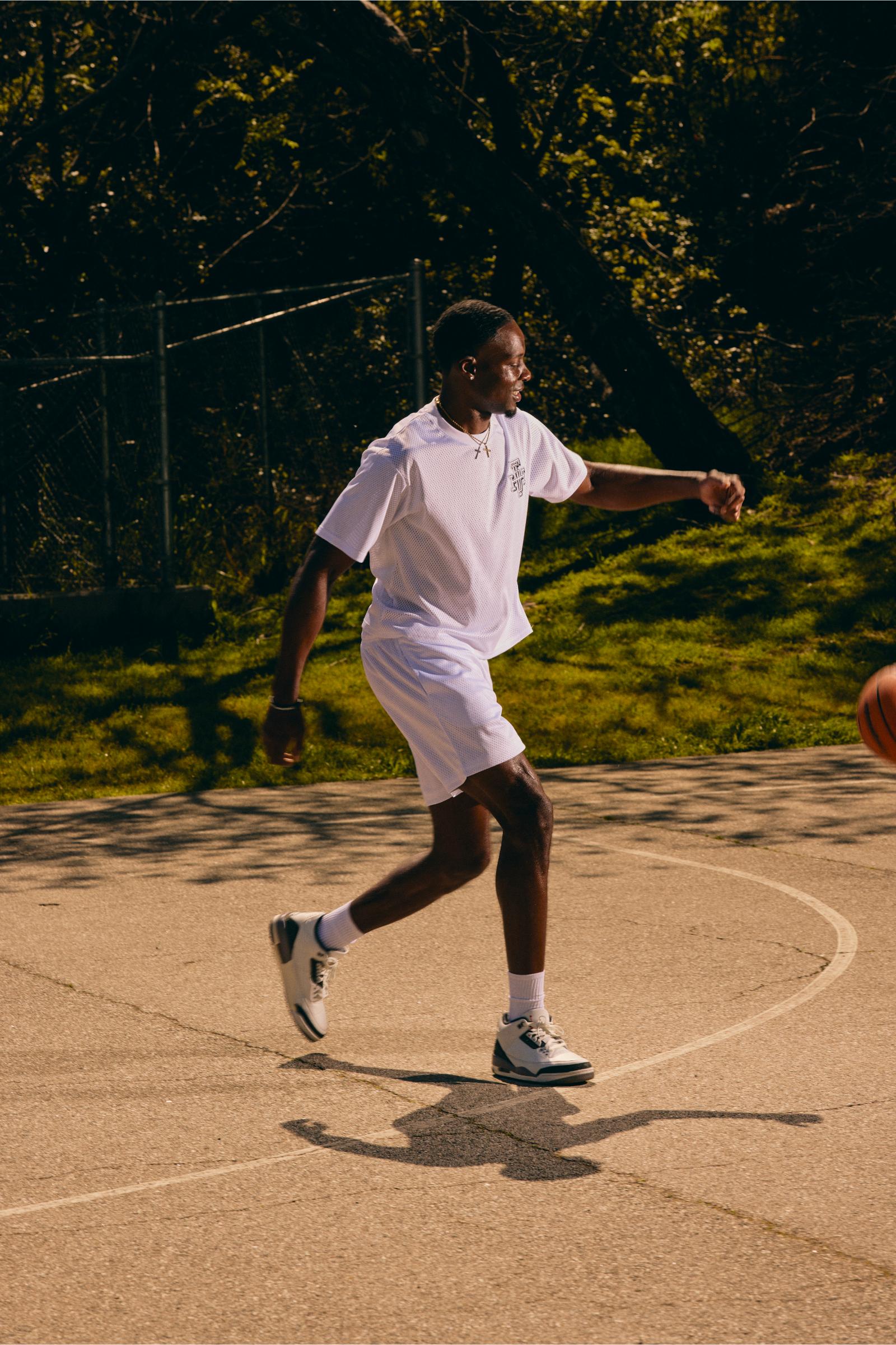 "Scrimmage" Box-Fit Tee White