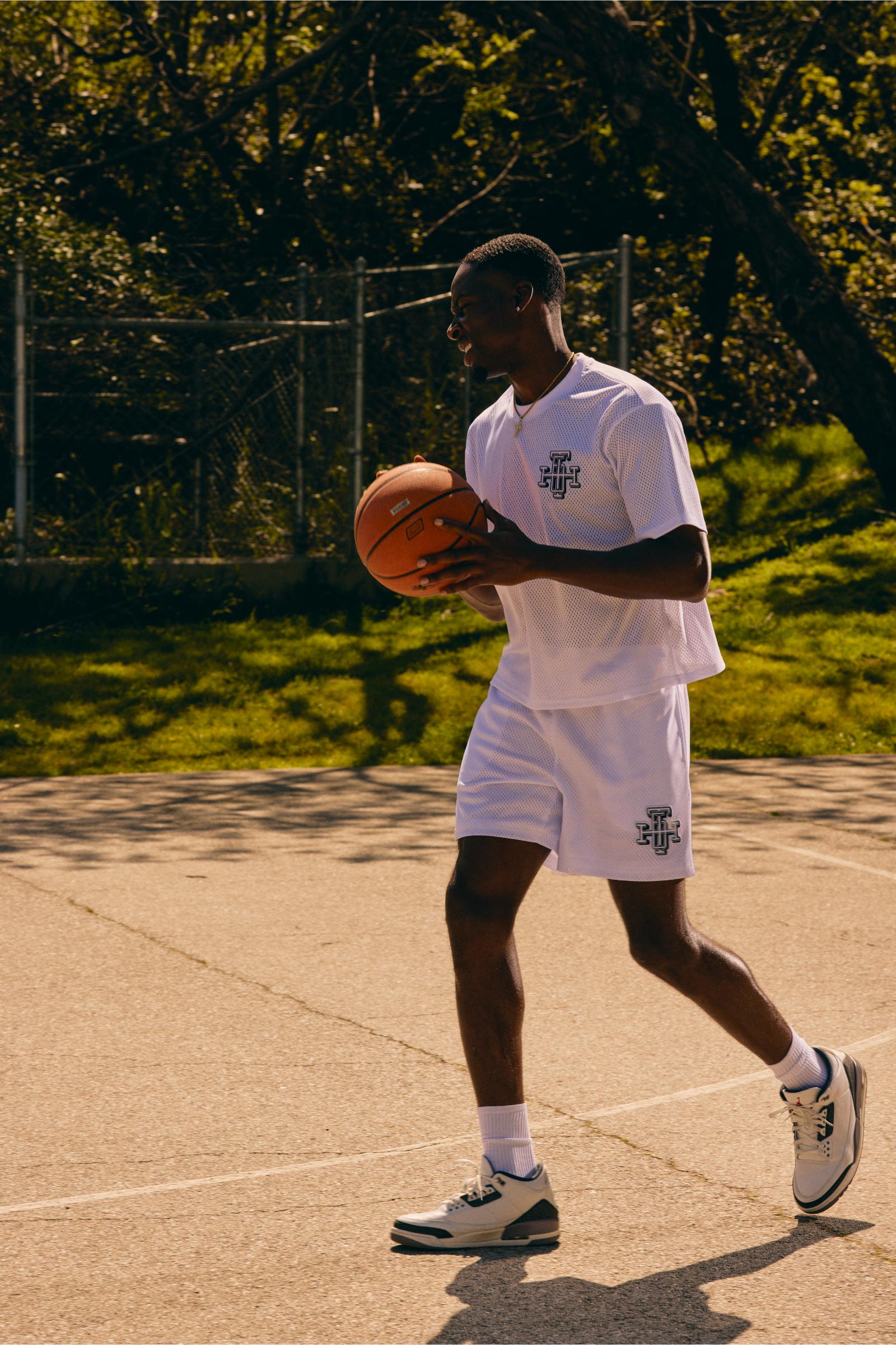 "Scrimmage" Box-Fit Tee White