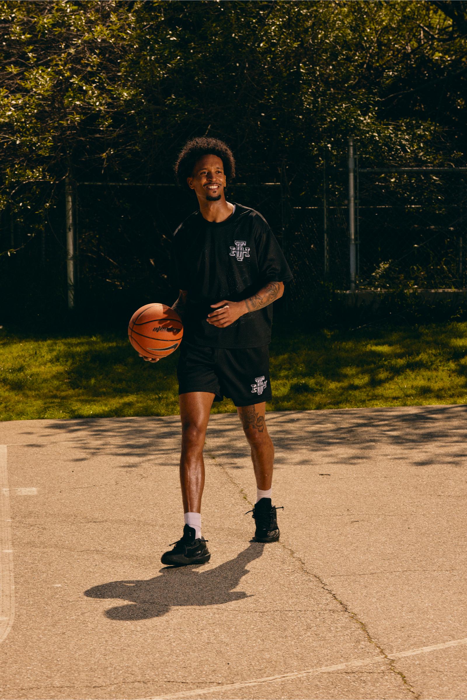 "Scrimmage" Box-Fit Tee Black