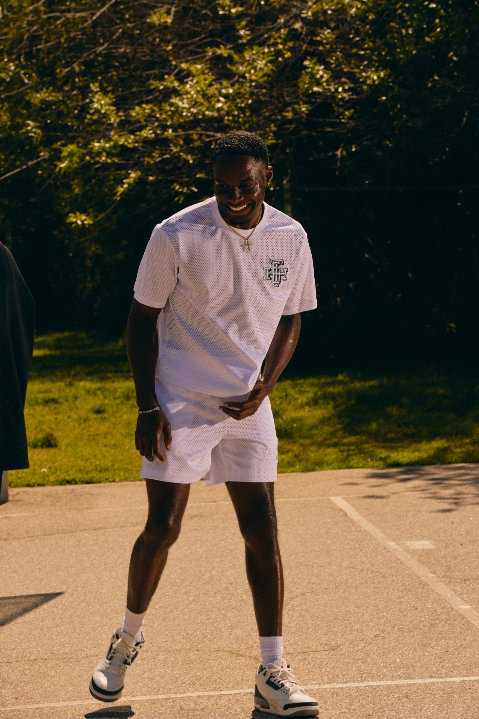 "Scrimmage" Box-Fit Tee White