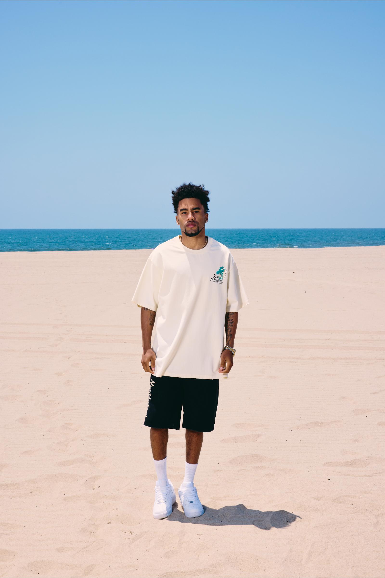 "Tides" Denim Shorts Black