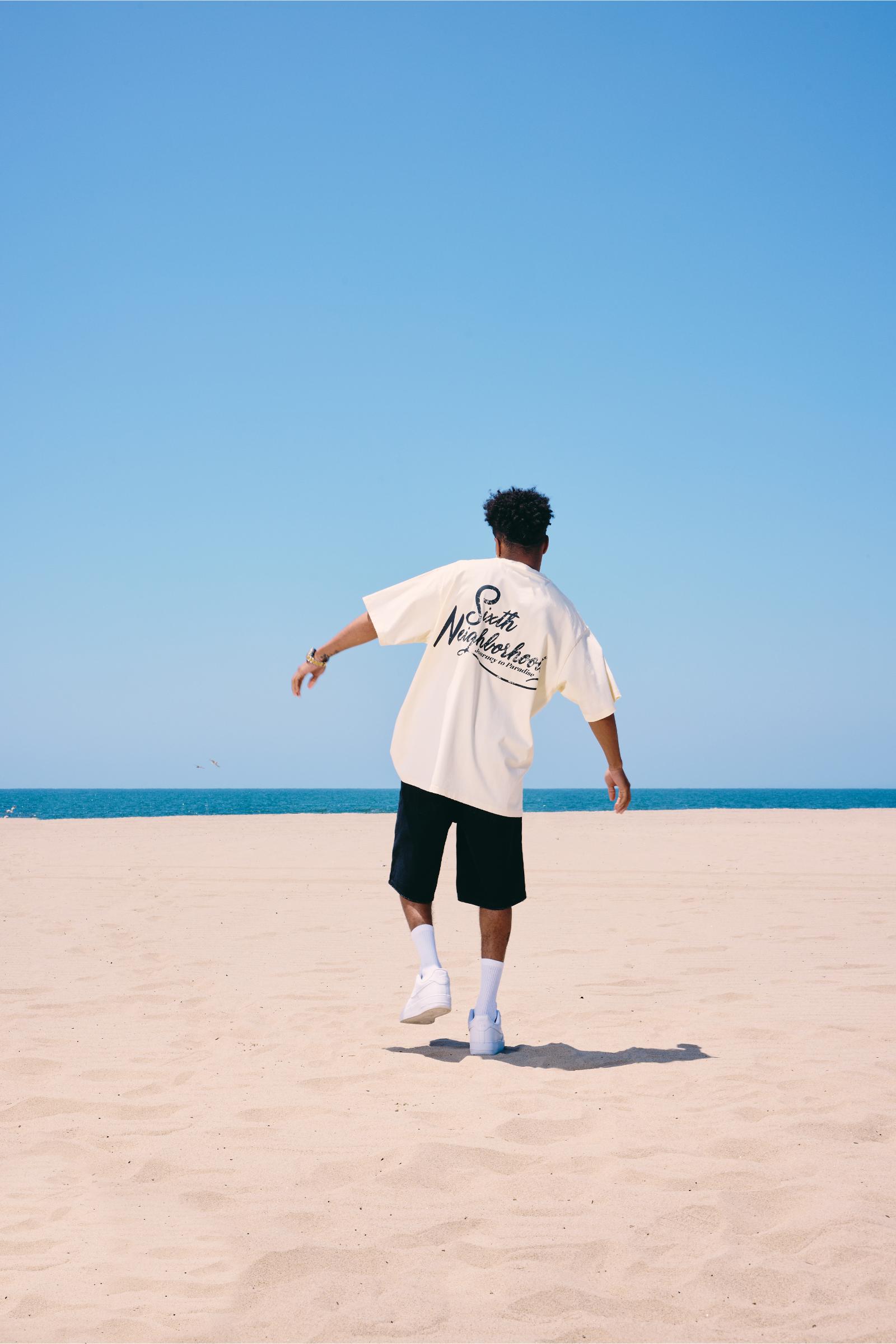 "Paradise" Relaxed Tee Cream