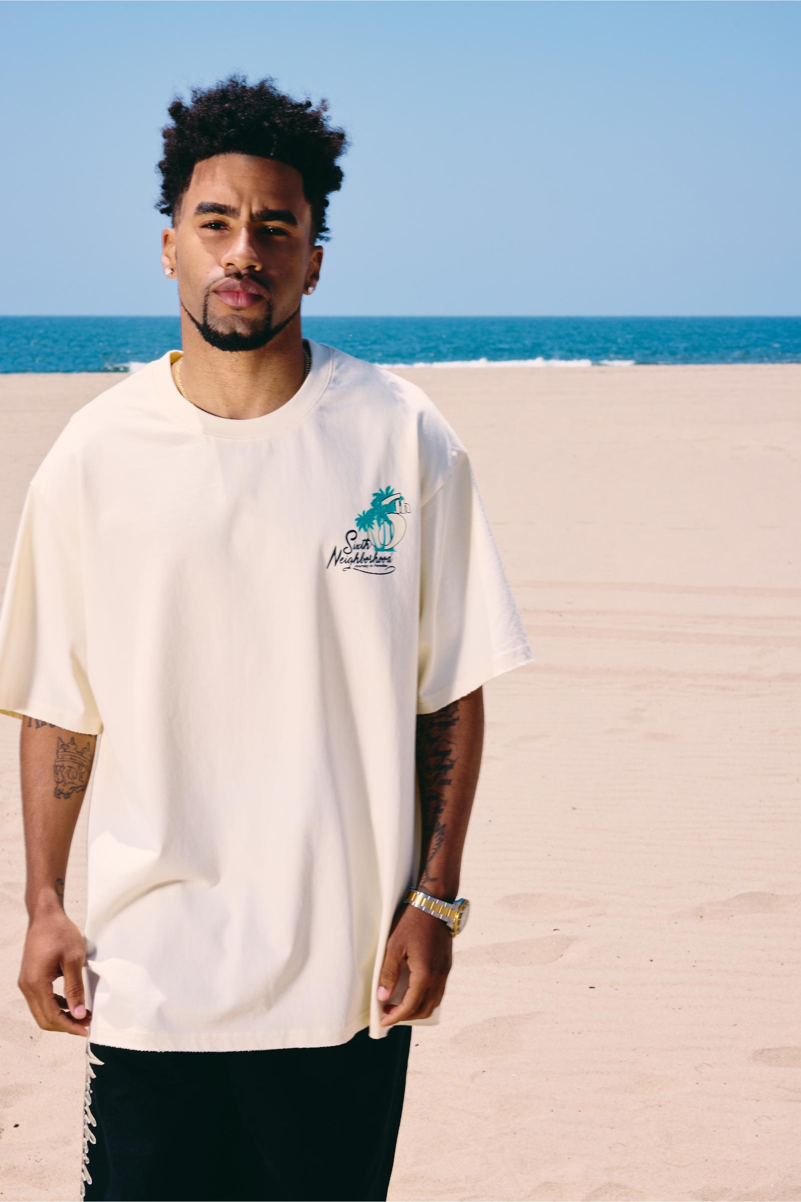 "Paradise" Relaxed Tee Cream