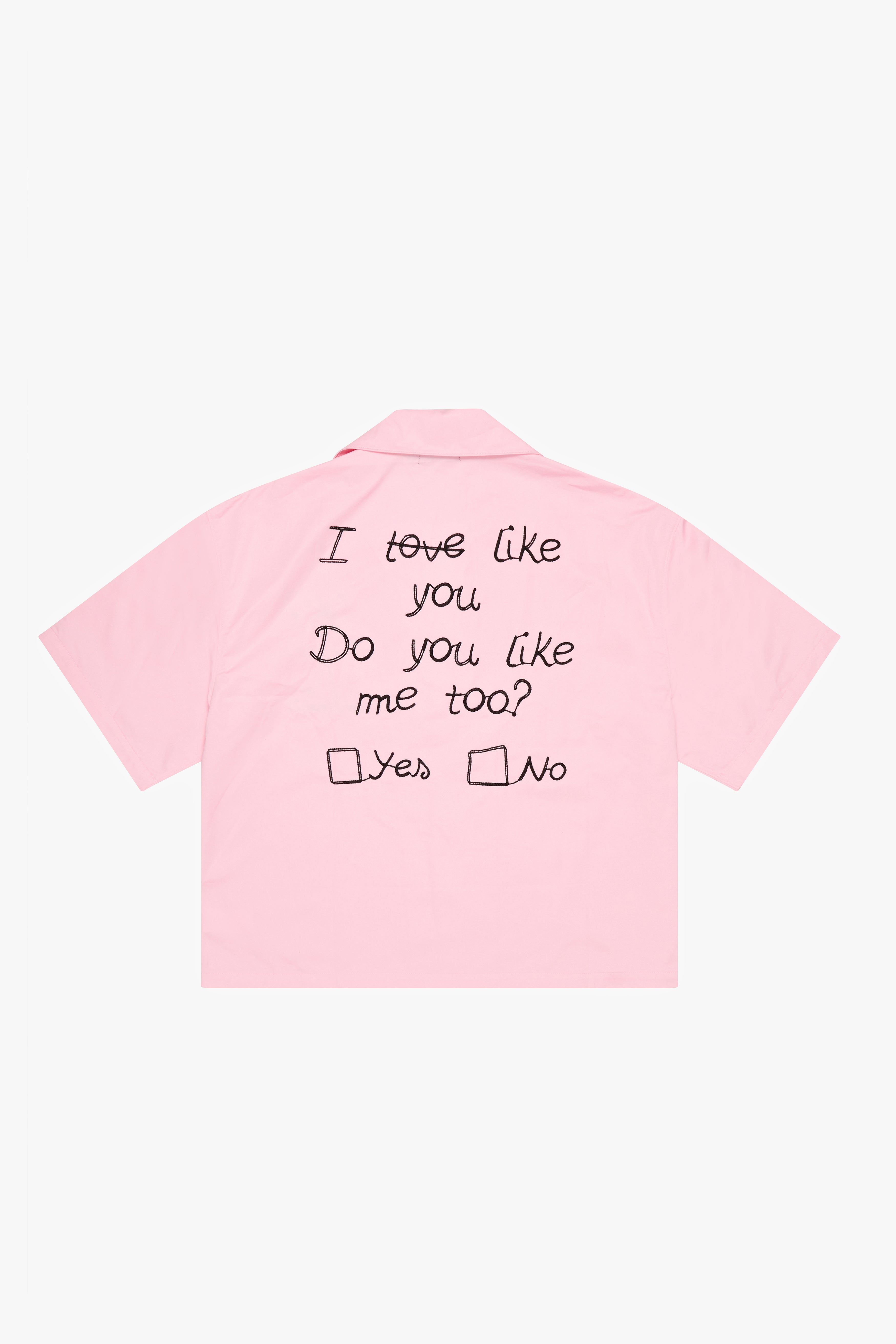 6thNBRHD BUTTON DOWN "LOVE" PETAL PINK