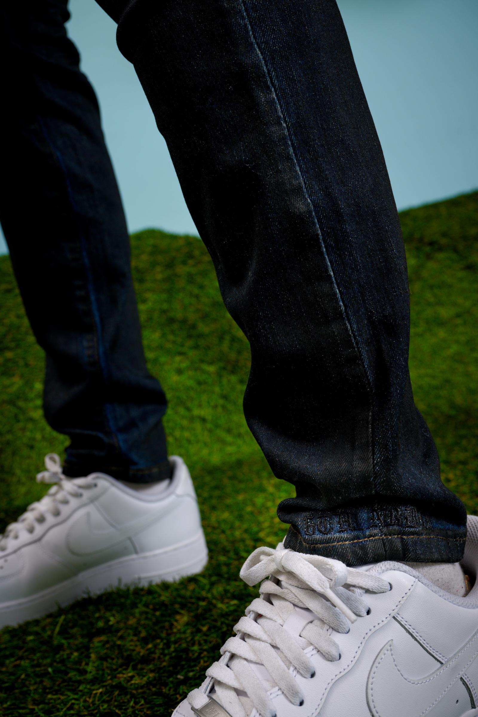 "Slick" Skinny Jeans Black Wax