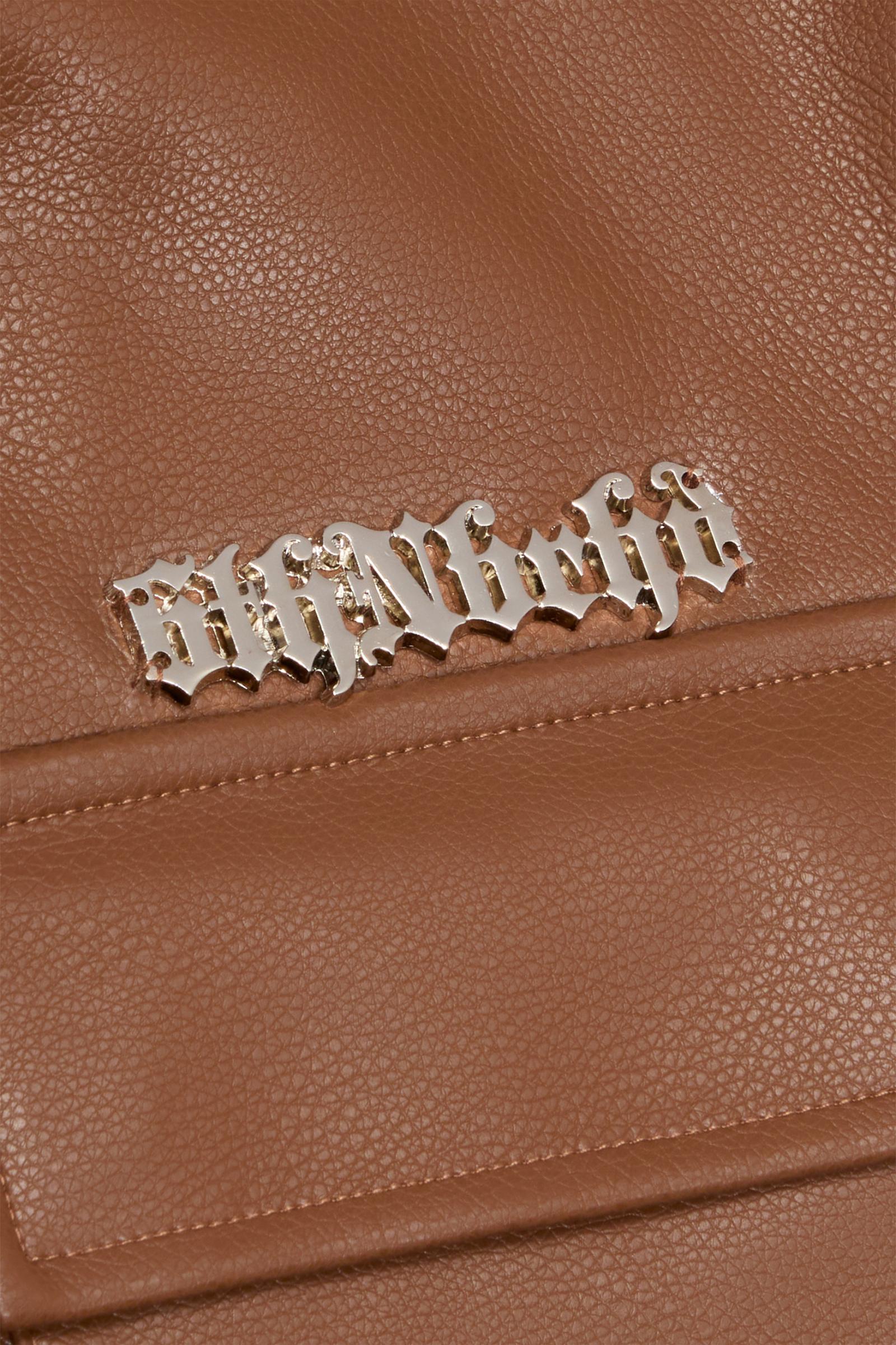 "Chaos" Faux Leather Shirt