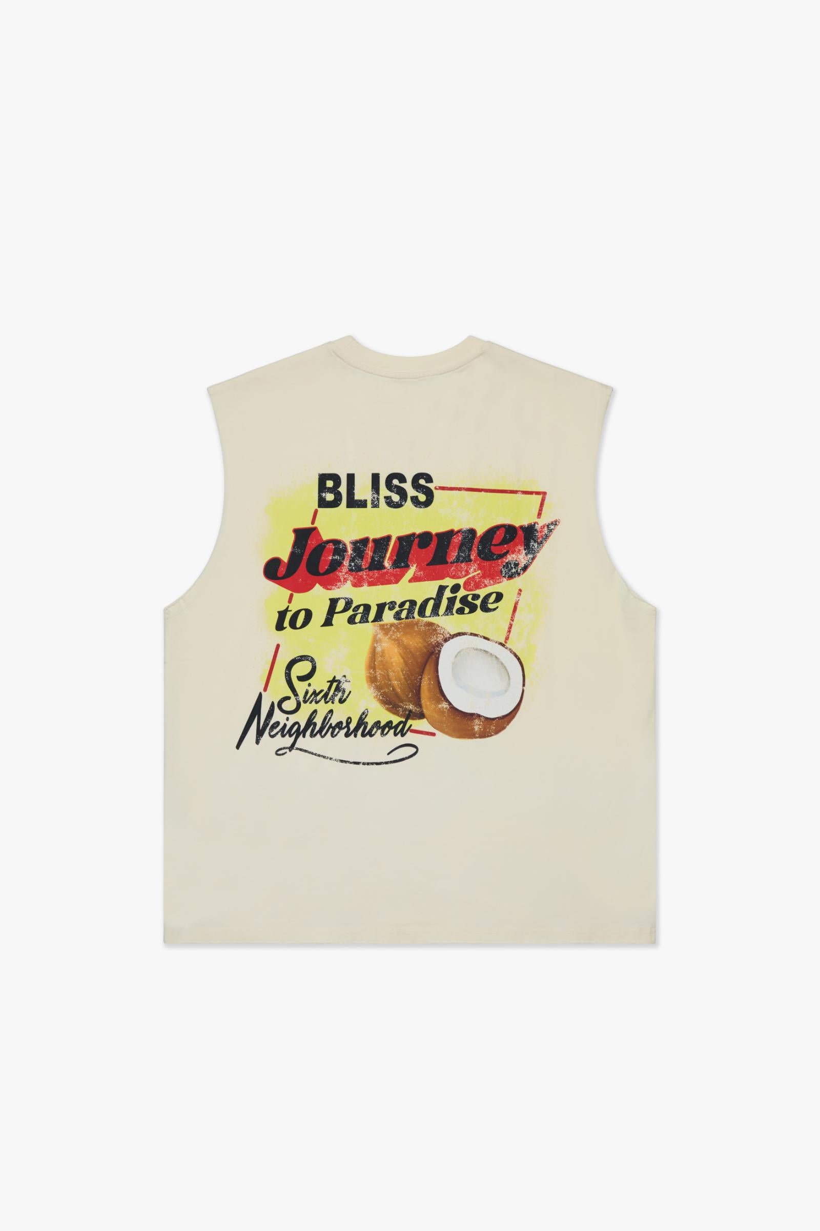 "Muscle" Graphic Tee Cream