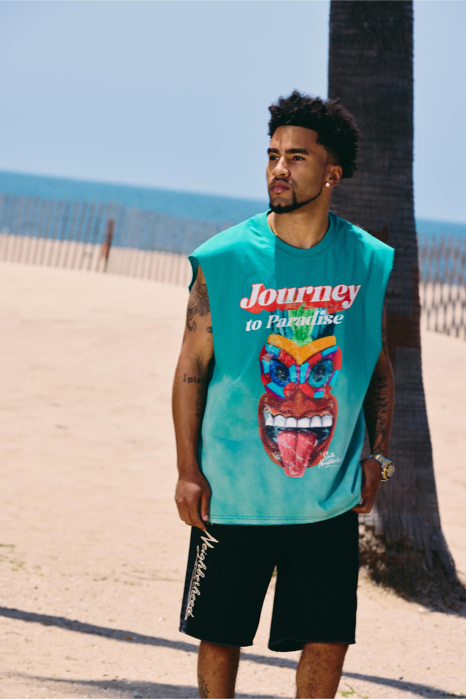 "Tides" Denim Shorts Black