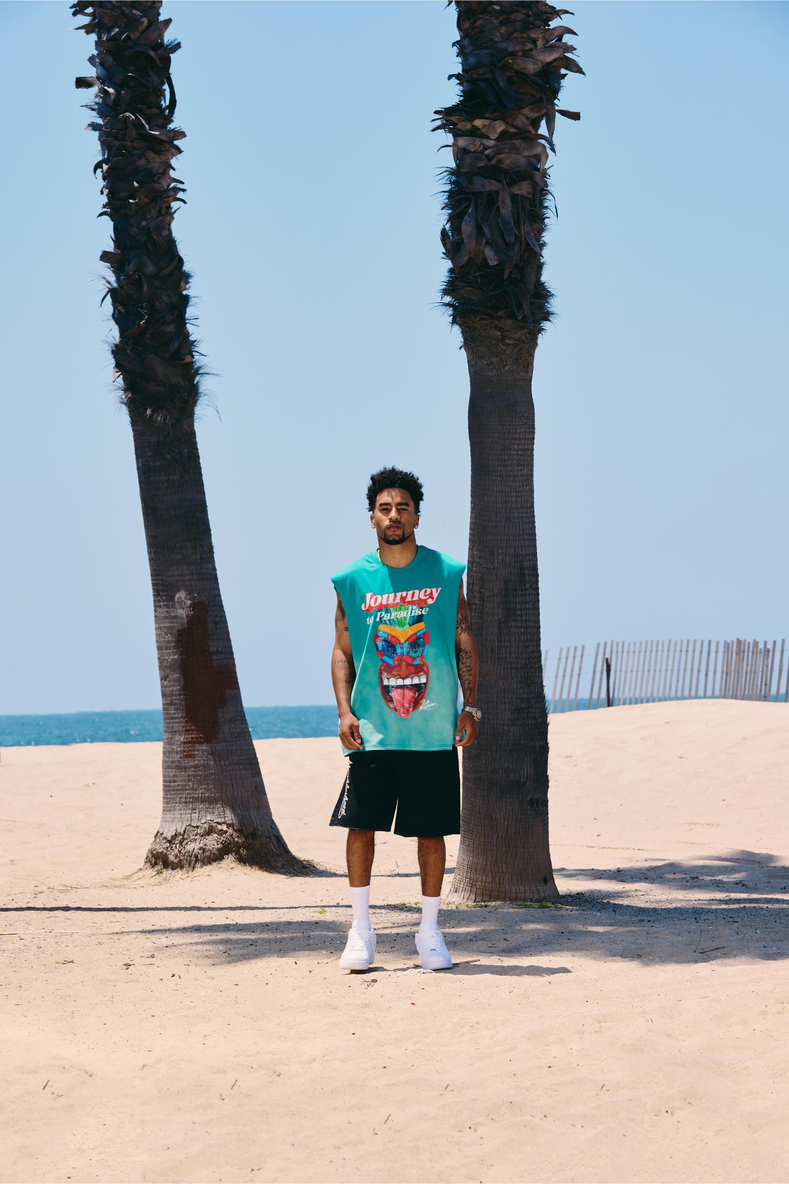 "Tides" Denim Shorts Black