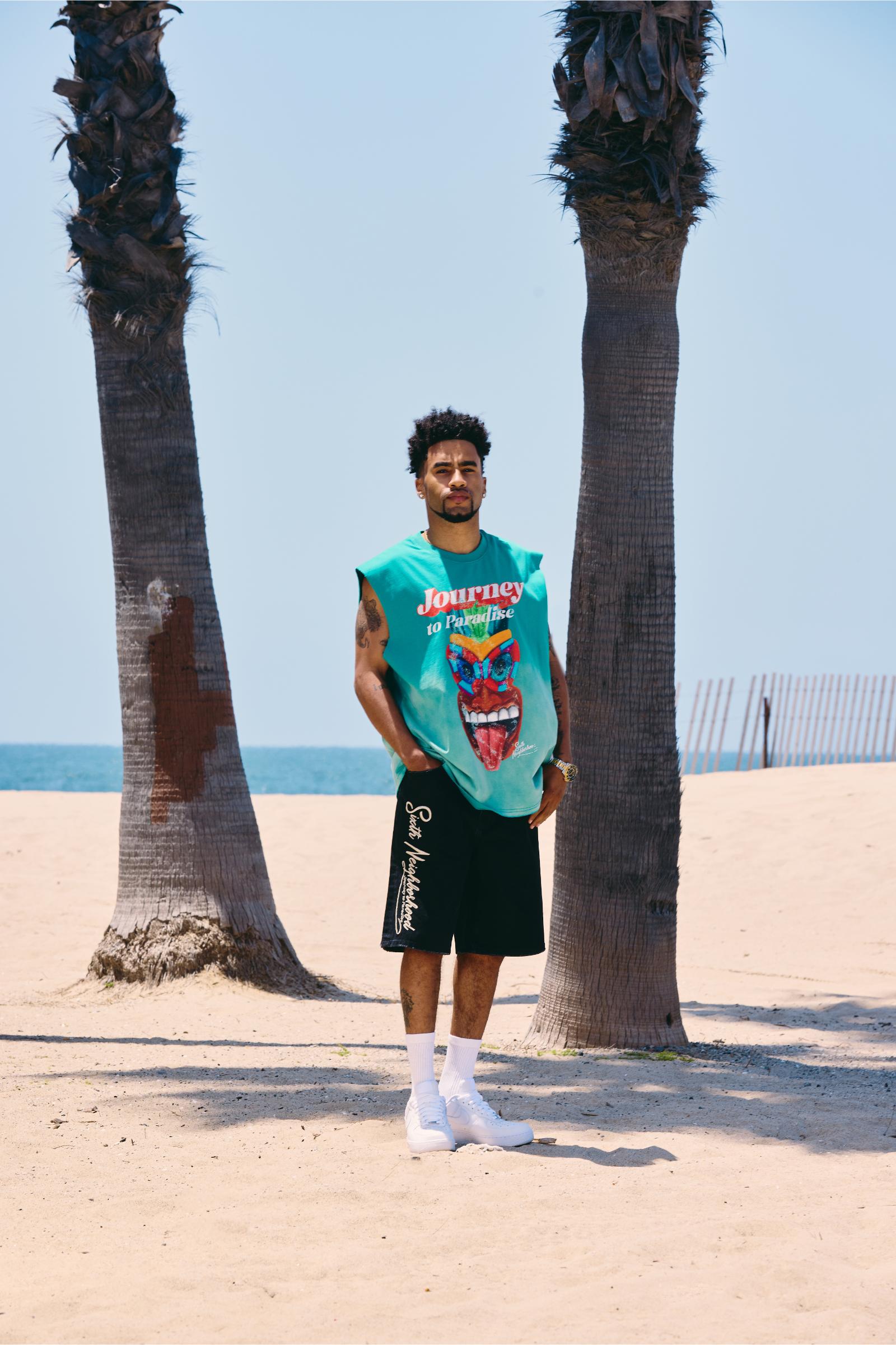 "Tides" Denim Shorts Black