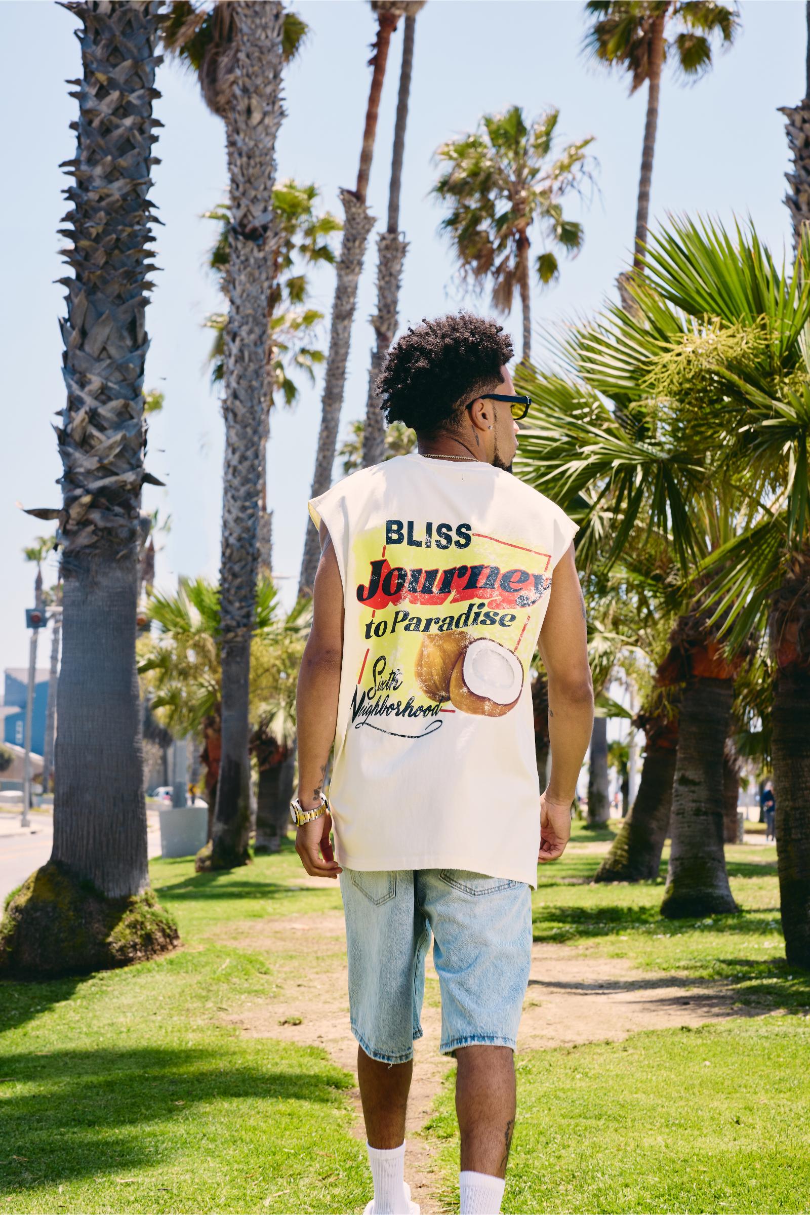 "Muscle" Graphic Tee Cream
