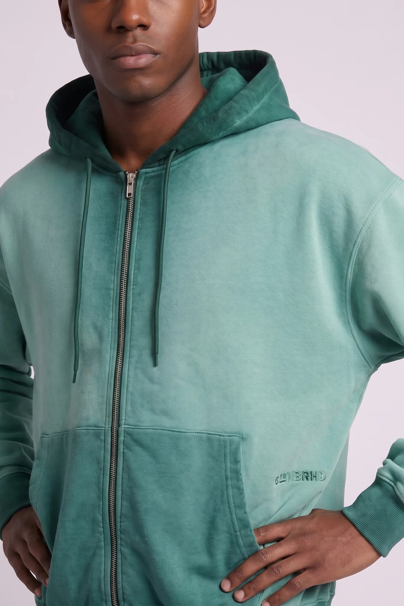 "Esntl 2.0" Relaxed Hoodie Vintage Green