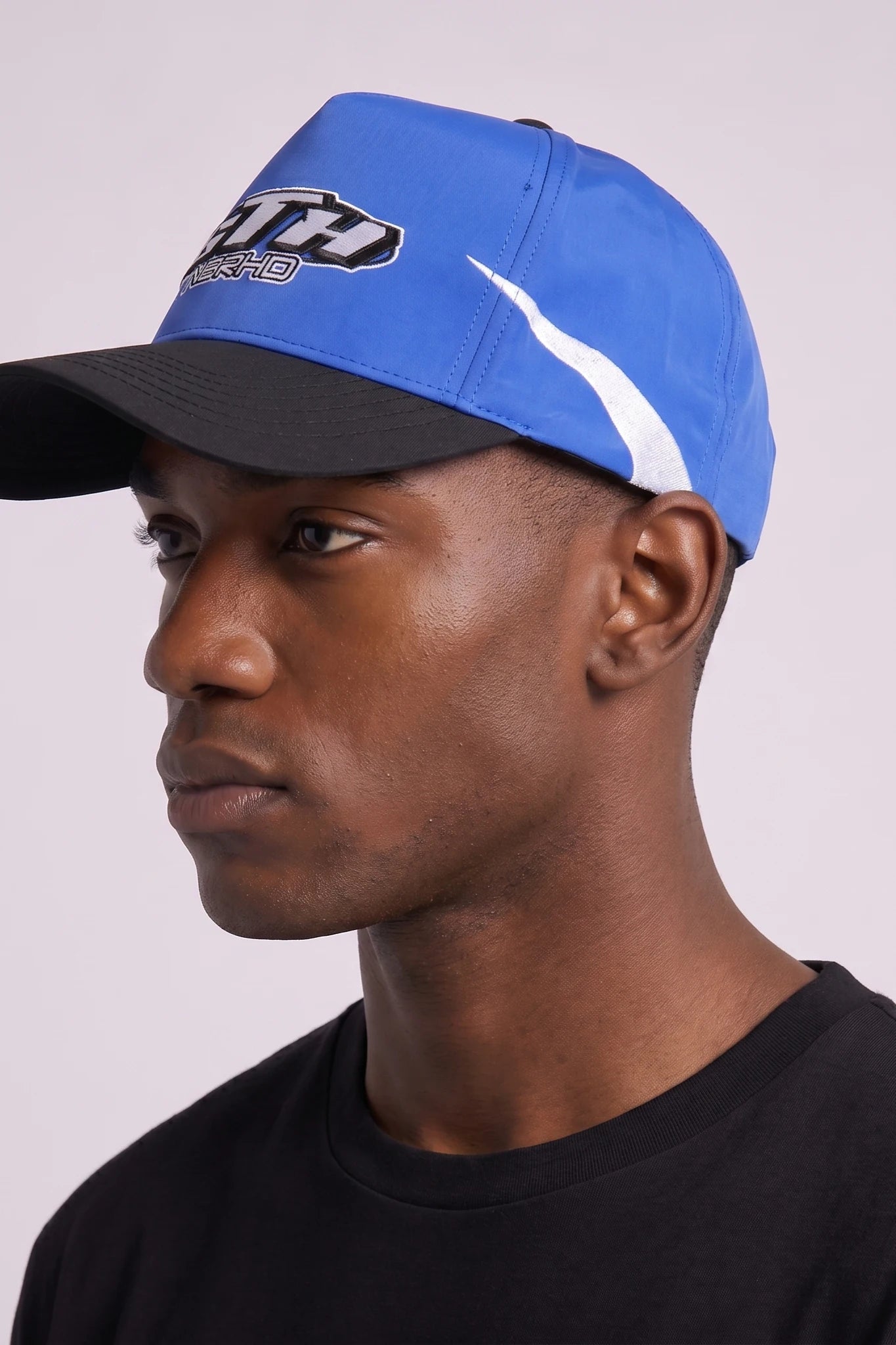 "Nine" Snapback Hat White/royal