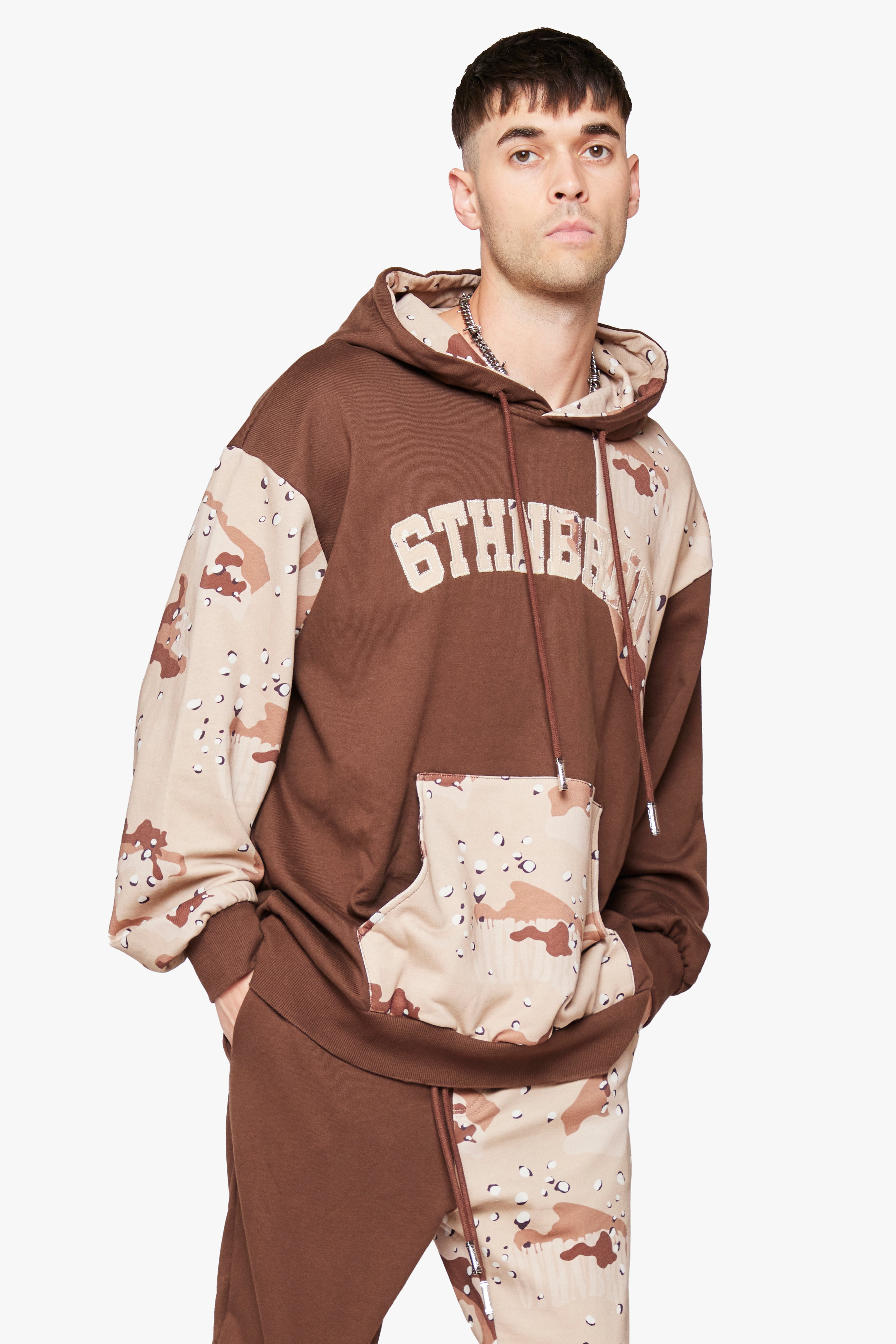 "Fort" Pullover Hoodie Desert Camo