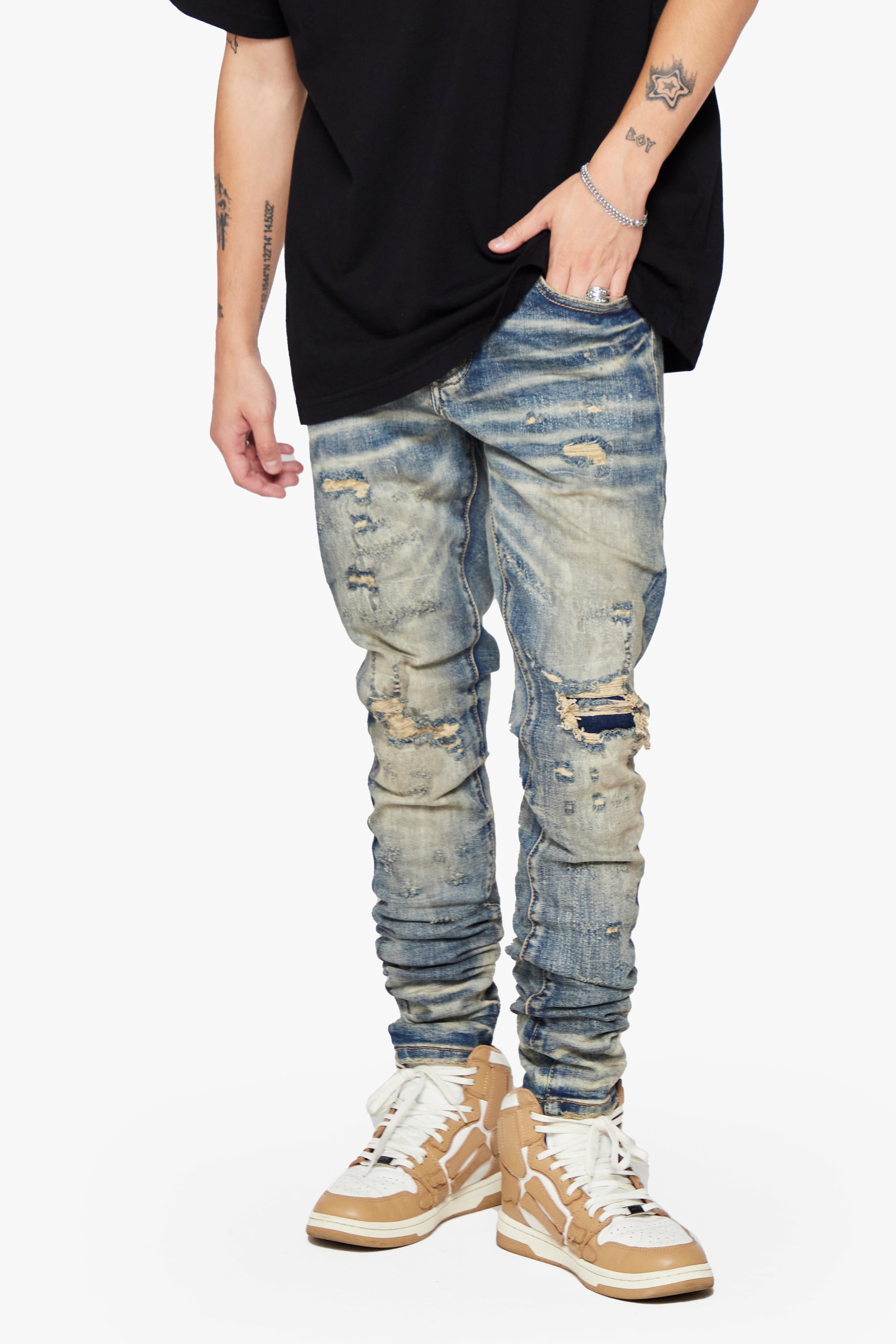 6thNBRHD SKINNY JEAN "DIRT ROAD" -DIRTY VINTAGE