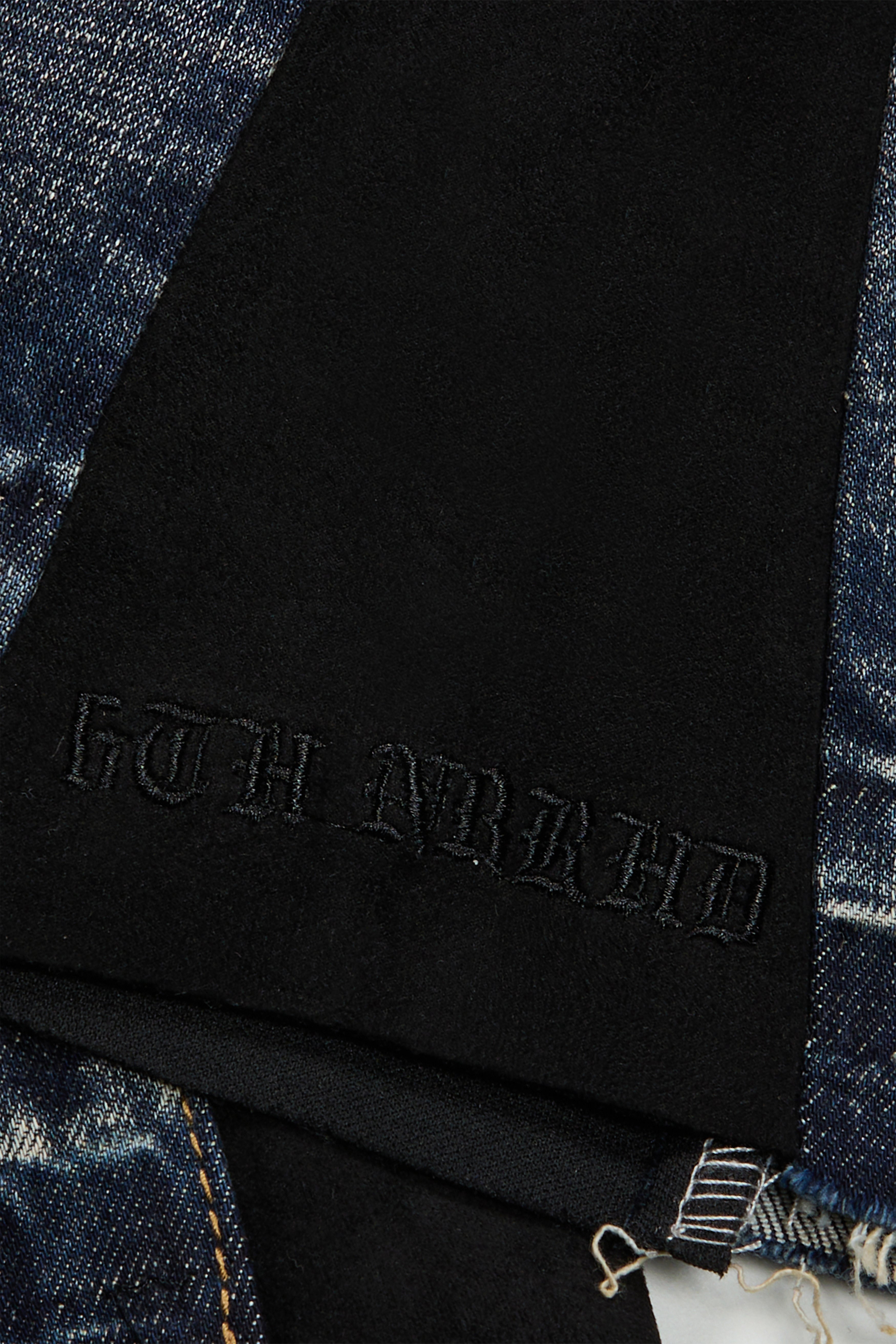 "Yeehaw" Stacked Jeans Blue Wash