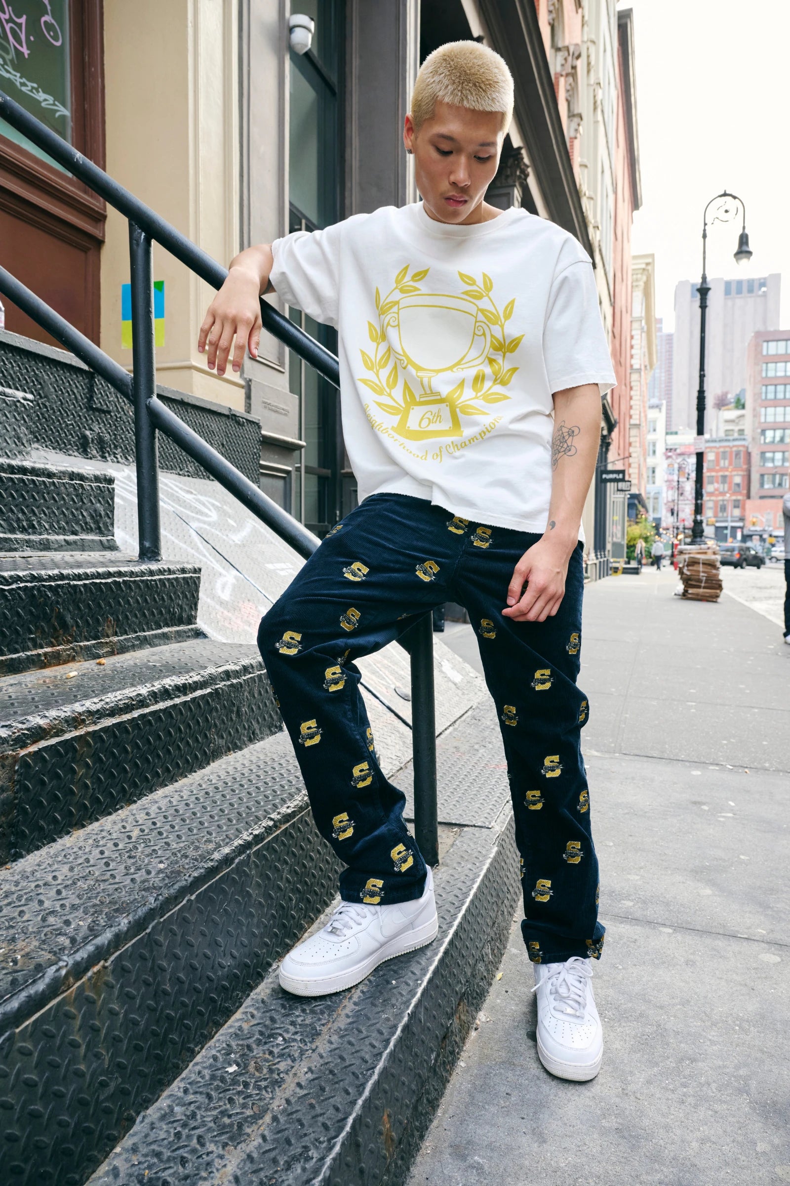 "Trophy" Graphic Tee White