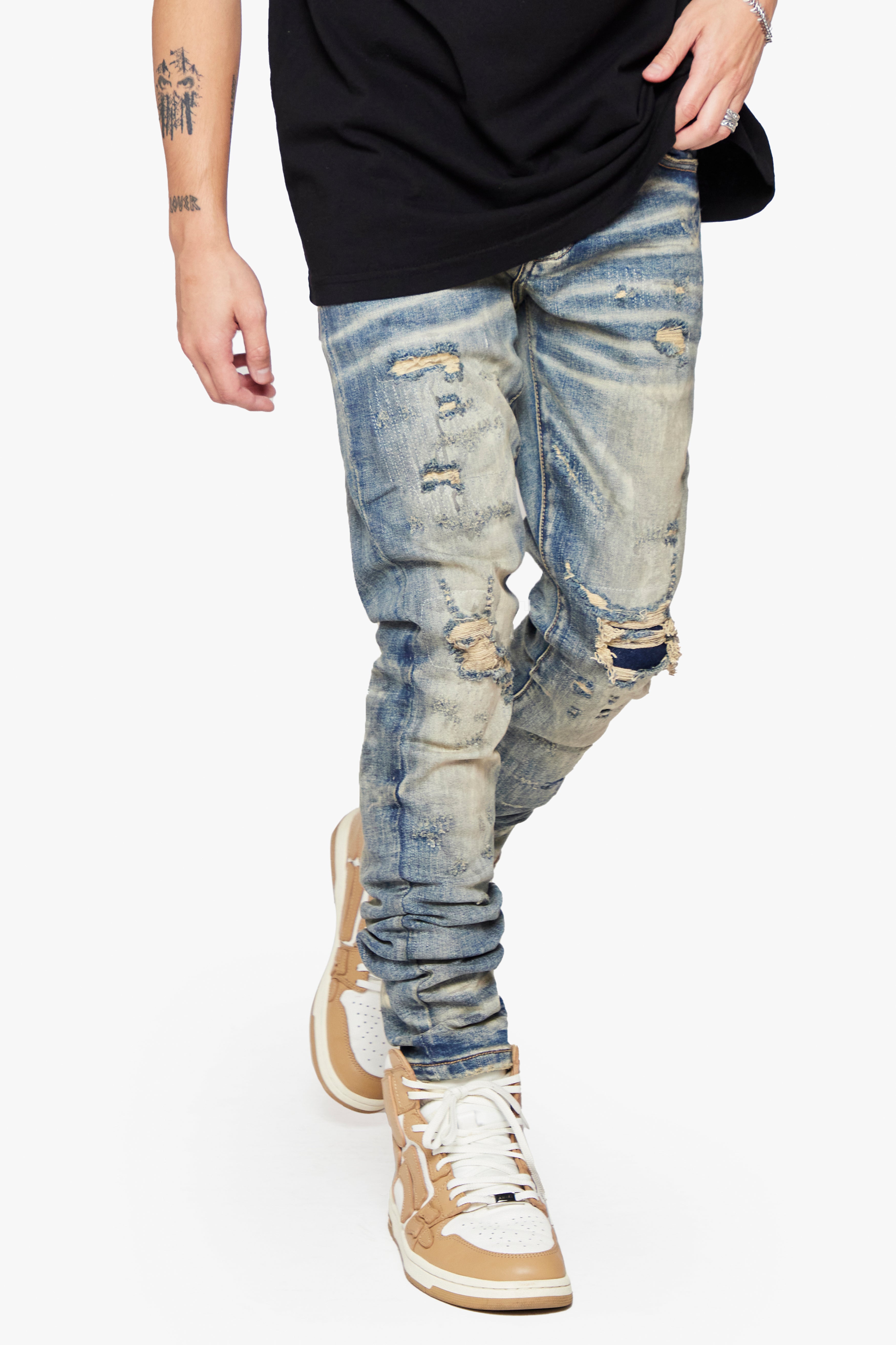 6thNBRHD SKINNY JEAN "DIRT ROAD" -DIRTY VINTAGE