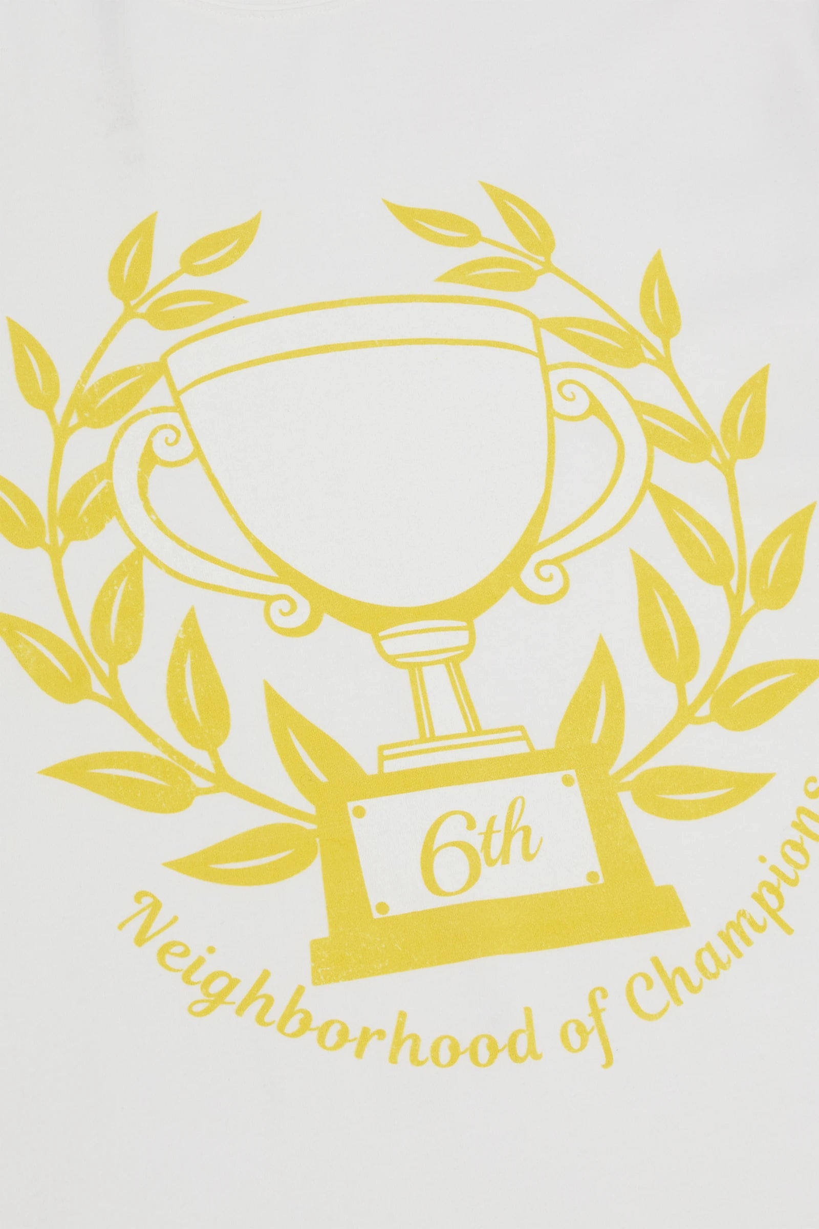 "Trophy" Graphic Tee White