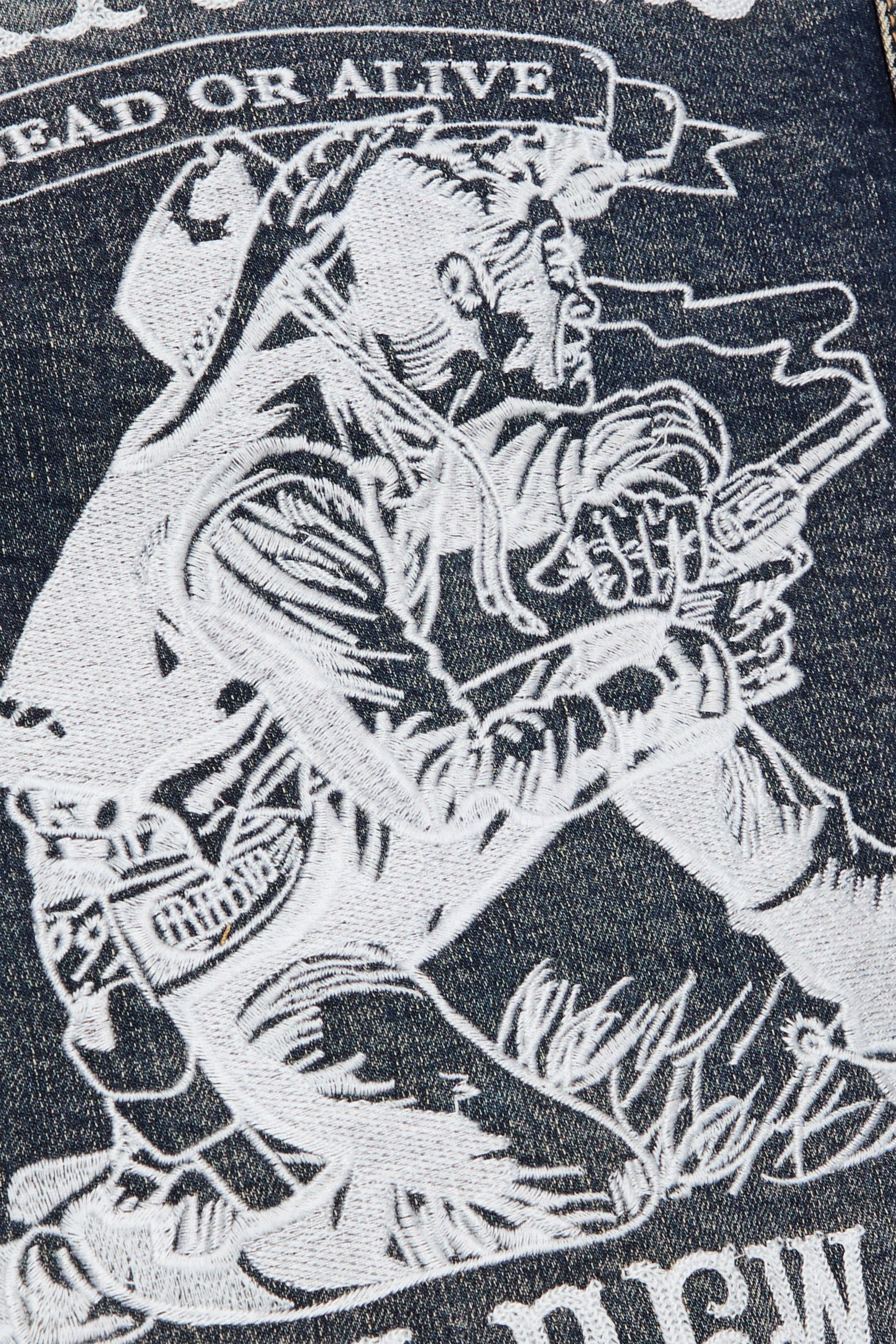 6thNBRHD JACKET "BOUNTY HUNTER" -BLUE WASH/BLACK